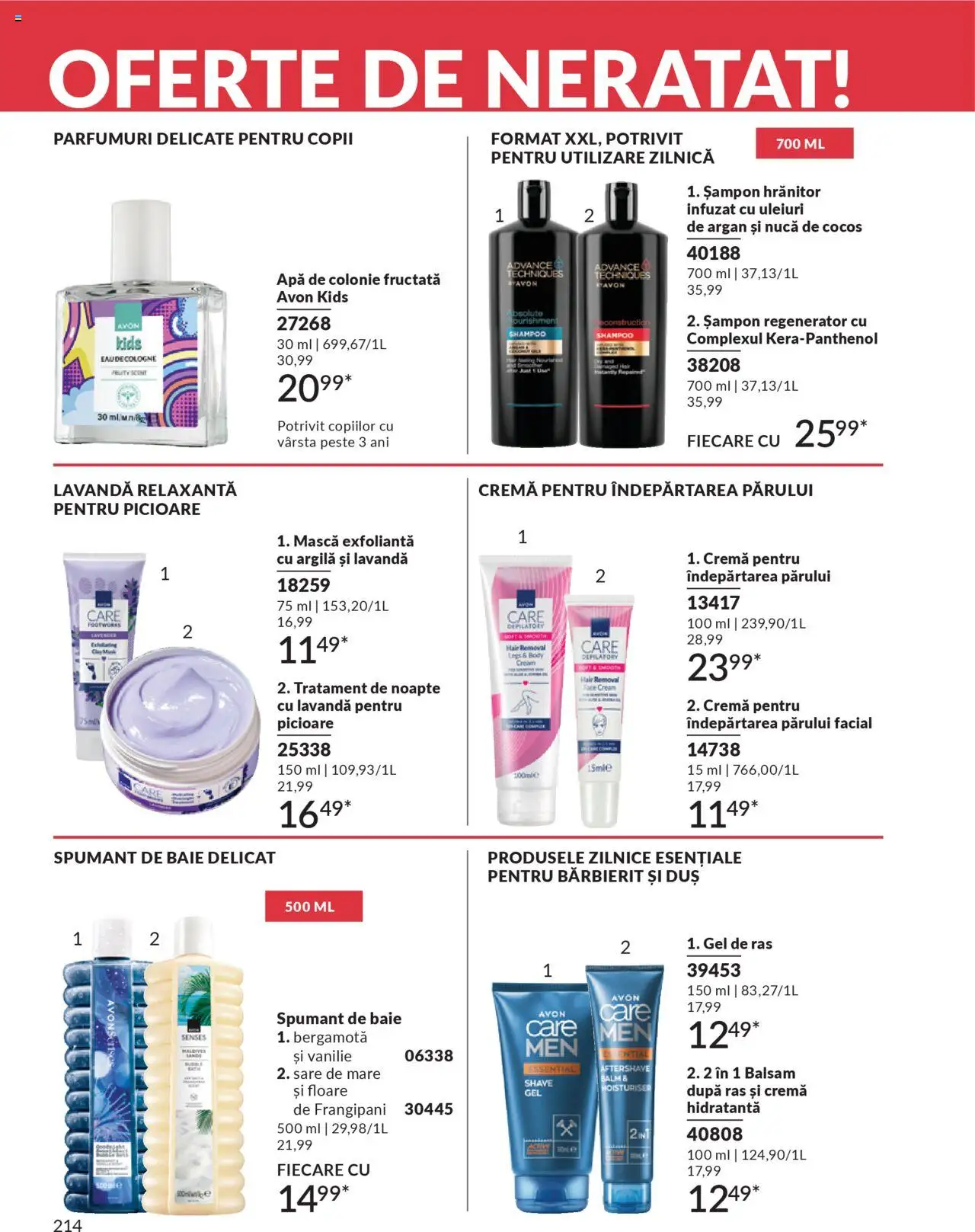 Catalog Avon 1 - 30 Octombrie 2025 | Pagina 216 | Produse: Body, Balsam, Cremă, Apă