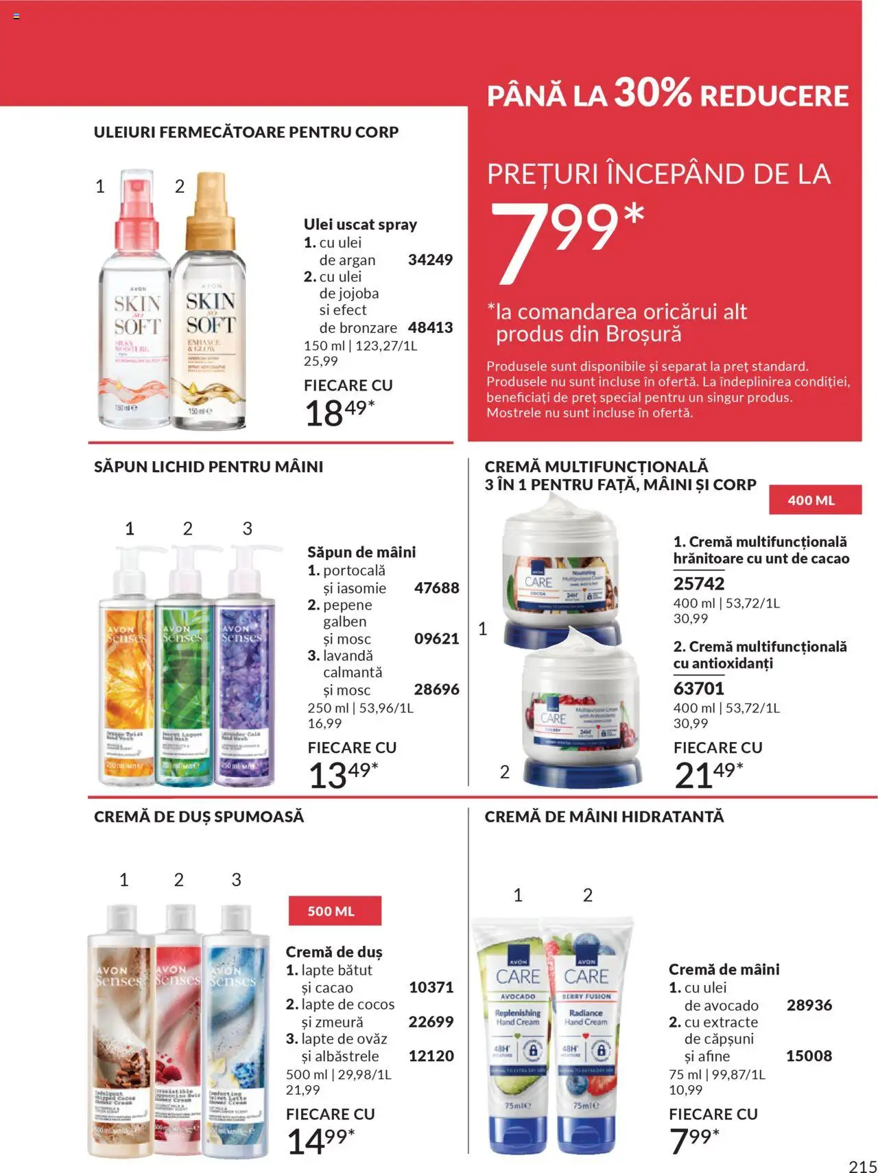 Catalog Avon 1 - 30 Octombrie 2025 | Pagina 217 | Produse: Liqueur, Cremă, Căpșuni, Săpun lichid
