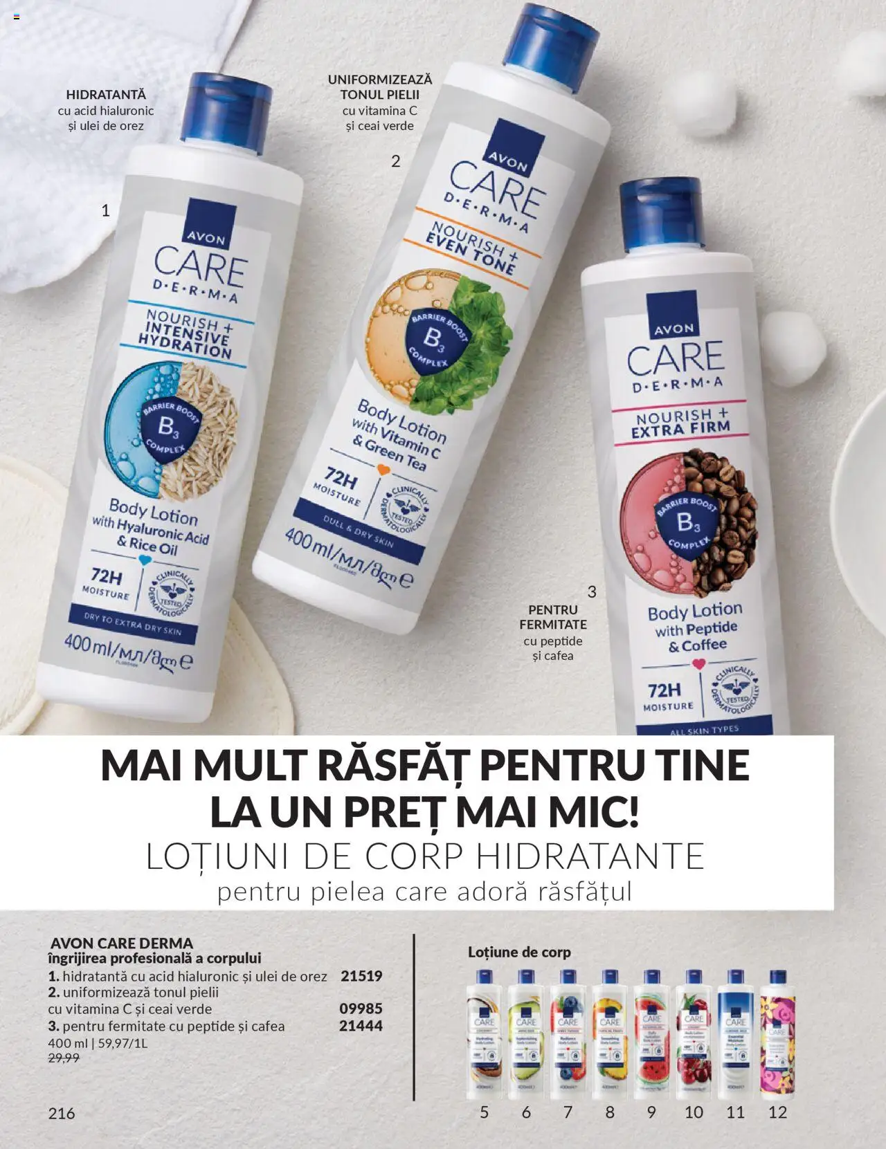 Catalog Avon 1 - 30 Octombrie 2025 | Pagina 218 | Produse: Body, Ulei, Orez, Ceai