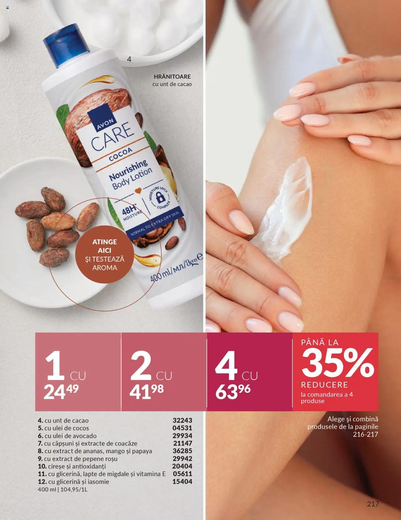 Catalog Avon 1 - 30 Octombrie 2025 | Pagina 219 | Produse: Ulei, Căpșuni, Cacao, Cireșe