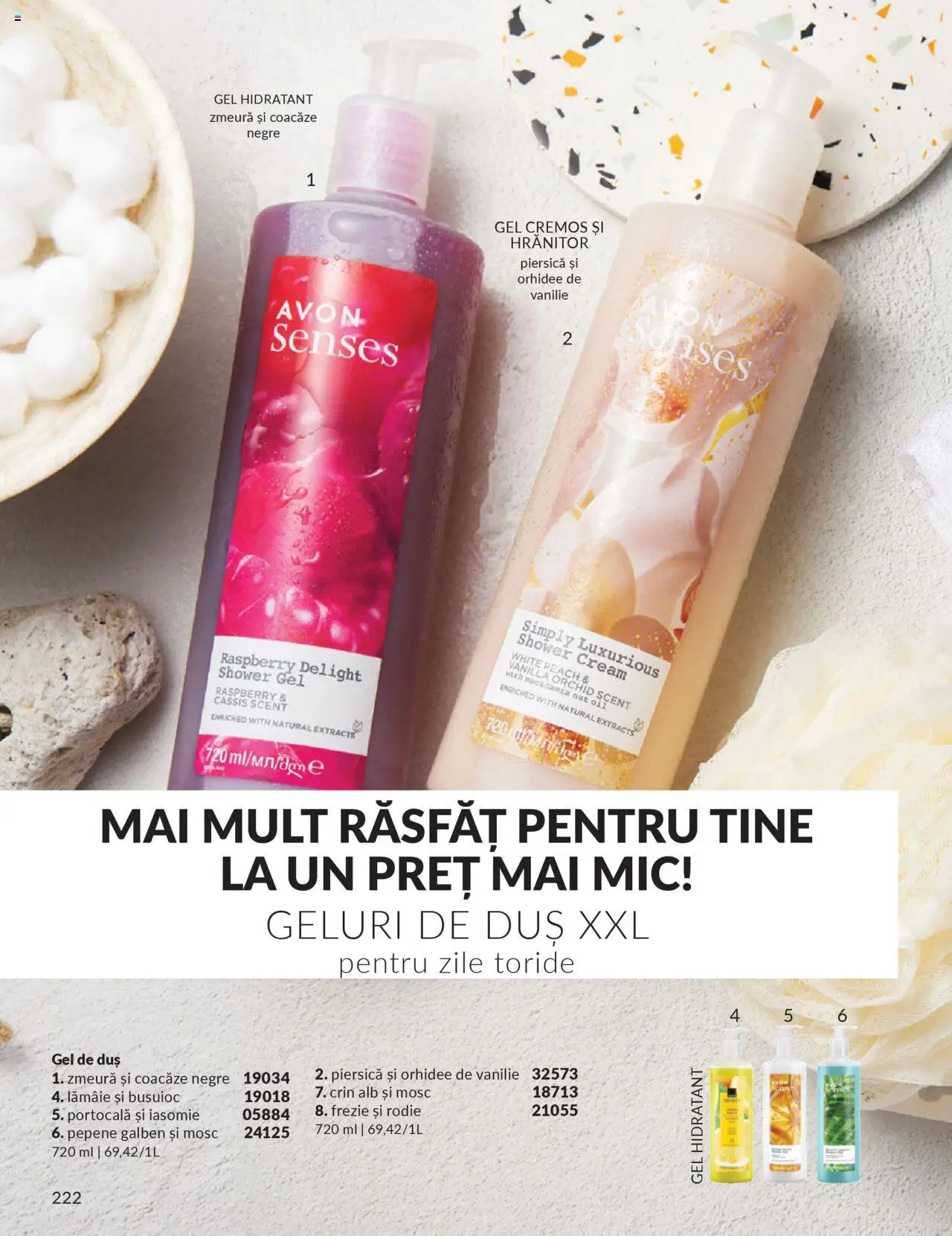 Catalog Avon 1 - 30 Octombrie 2025 | Pagina 224 | Produse: Piersică, Pepene Galben, Duș, Lămâie