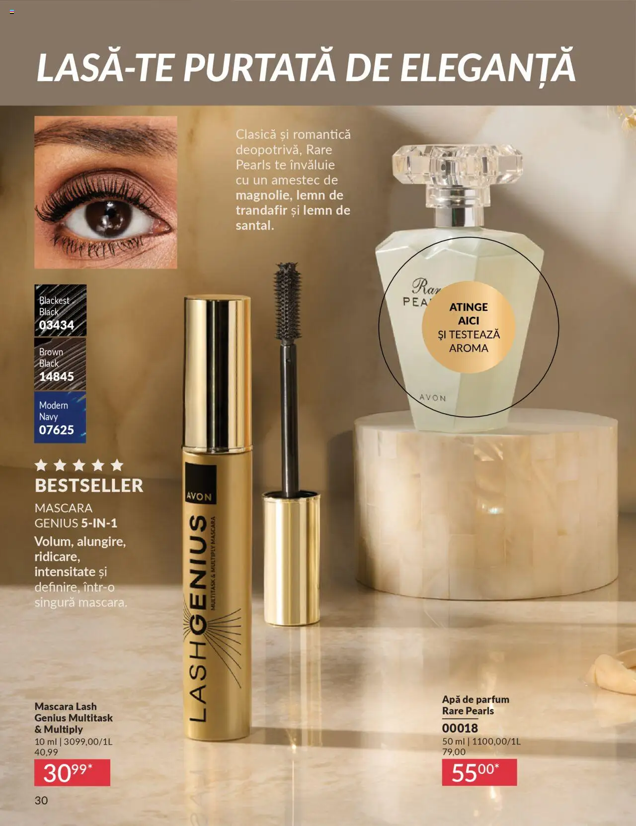 Catalog Avon 1 - 30 Octombrie 2025 | Pagina 32 | Produse: Apă de parfum, Trandafir, Parfum, Mascara