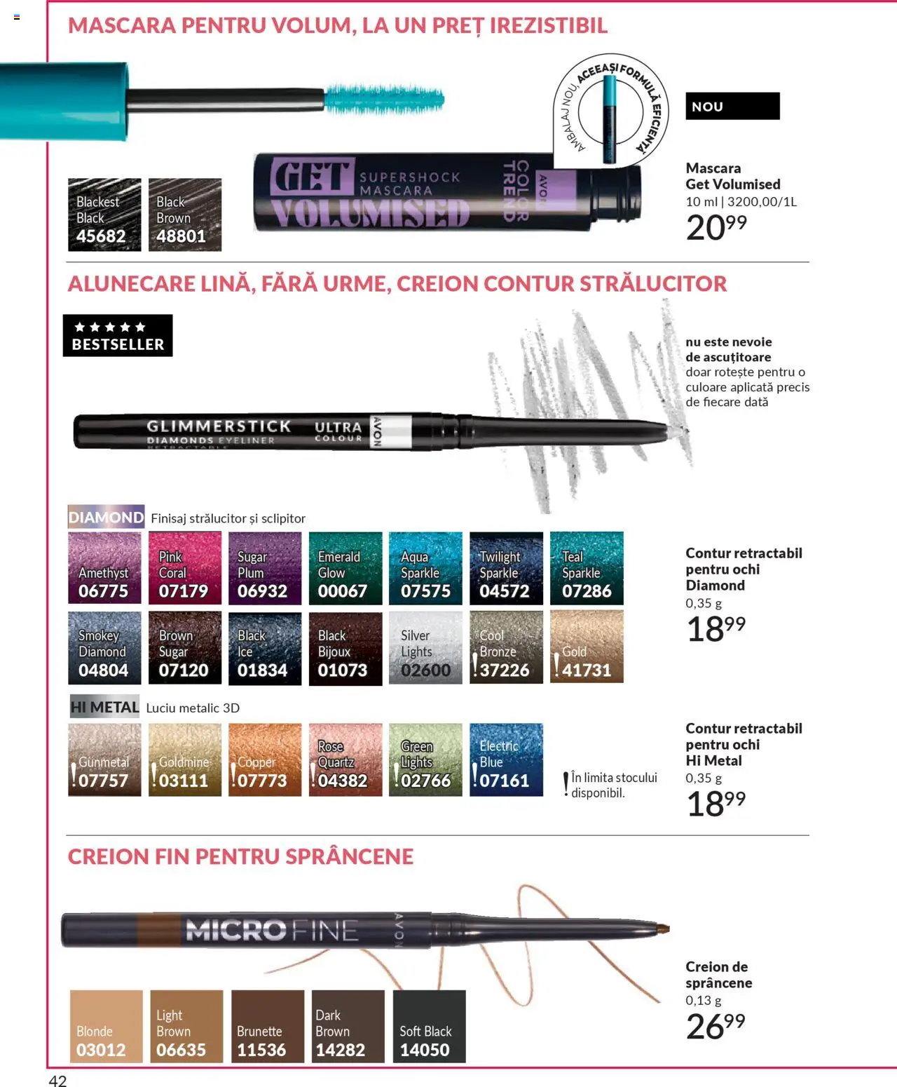 Catalog Avon 1 - 30 Octombrie 2025 | Pagina 44 | Produse: Creion de sprâncene, Ascuțitoare, Mascara