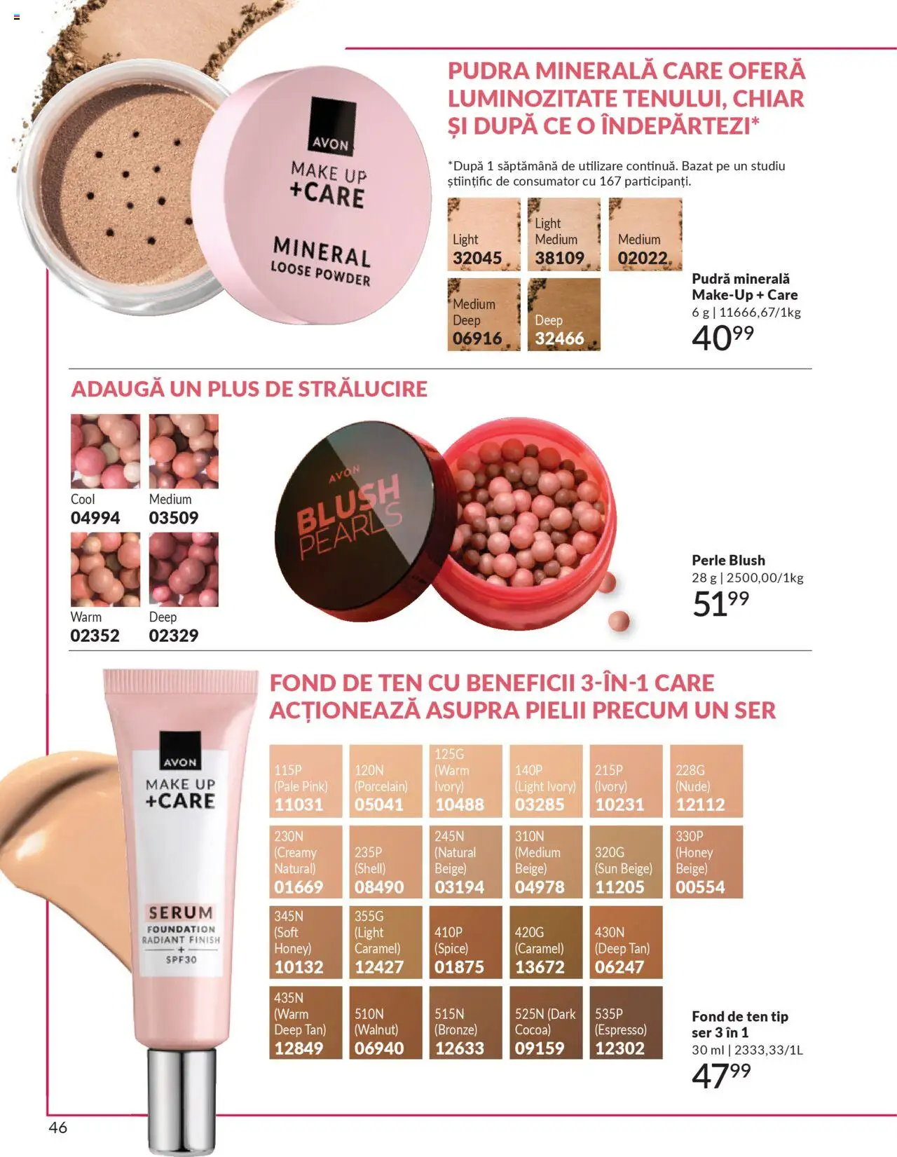 Catalog Avon 1 - 30 Octombrie 2025 | Pagina 48 | Produse: Fond de ten, Serum, Pudră, Blush
