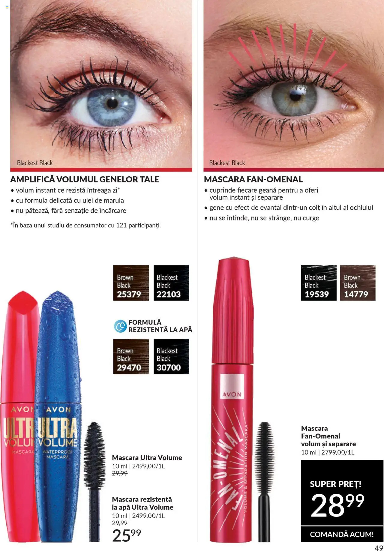 Catalog Avon 1 - 30 Octombrie 2025 | Pagina 51 | Produse: Mascara, Ulei, Apă