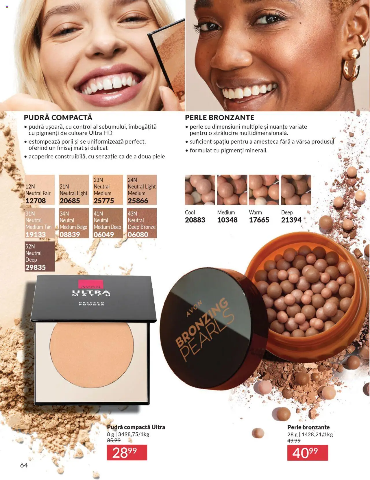 Catalog Avon 1 - 30 Octombrie 2025 | Pagina 66 | Produse: Perle bronzante, Akrilik boya, Pudră