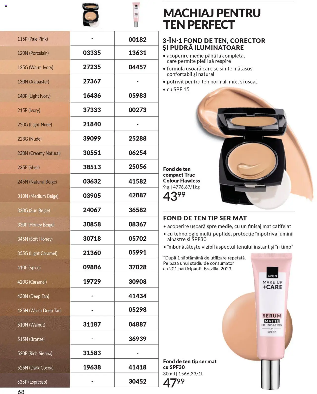 Catalog Avon 1 - 30 Octombrie 2025 | Pagina 70 | Produse: Fond de ten, Serum, Machiaj, Concealer