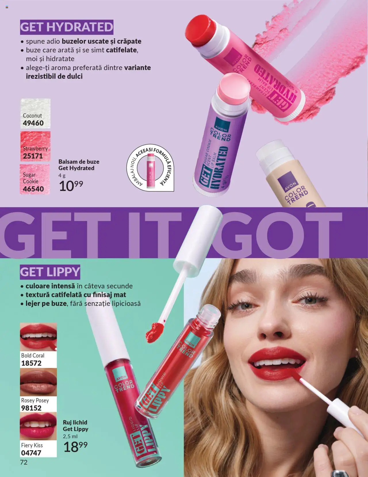 Catalog Avon 1 - 30 Octombrie 2025 | Pagina 74 | Produse: Ruj, Balsam