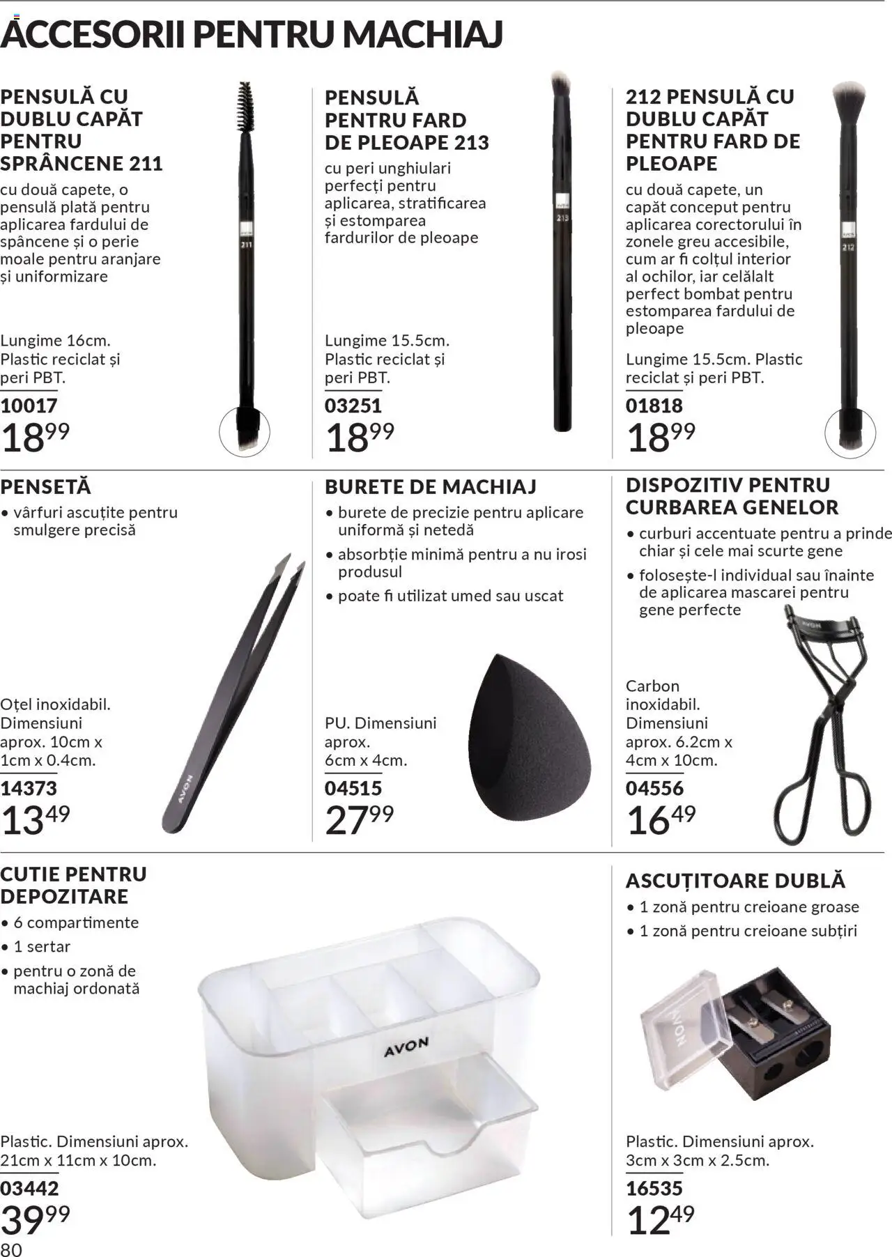 Catalog Avon 1 - 30 Octombrie 2025 | Pagina 82 | Produse: Pensetă, Ascuțitoare, Cutie, Perie