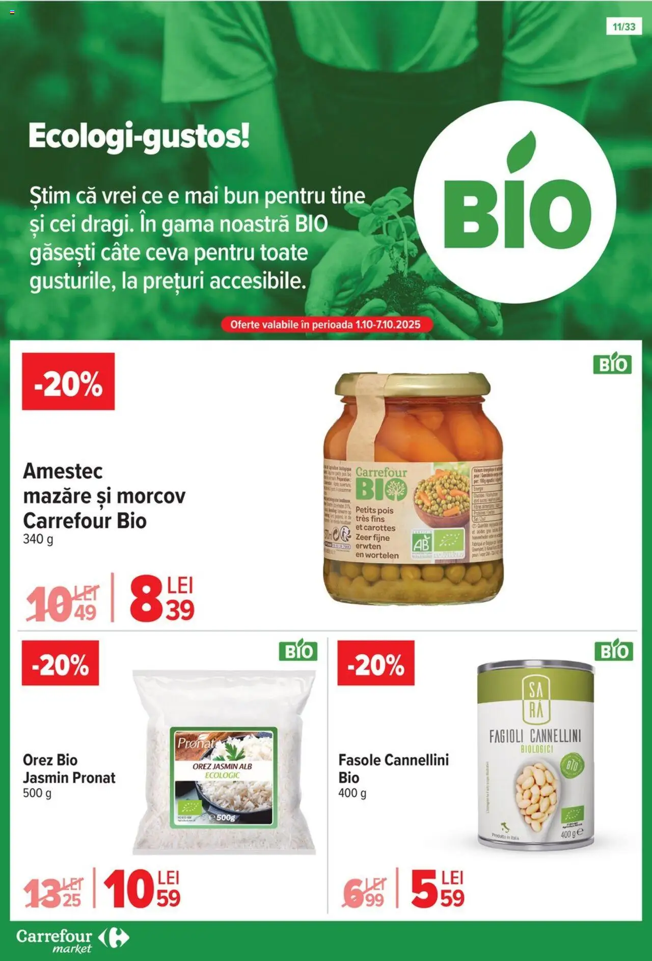 Catalog Carrefour 1 - 13 Octombrie 2025 | Pagina 12 | Produse: Şerit ödül, Mazăre, Matériel de Street Workout, Orez