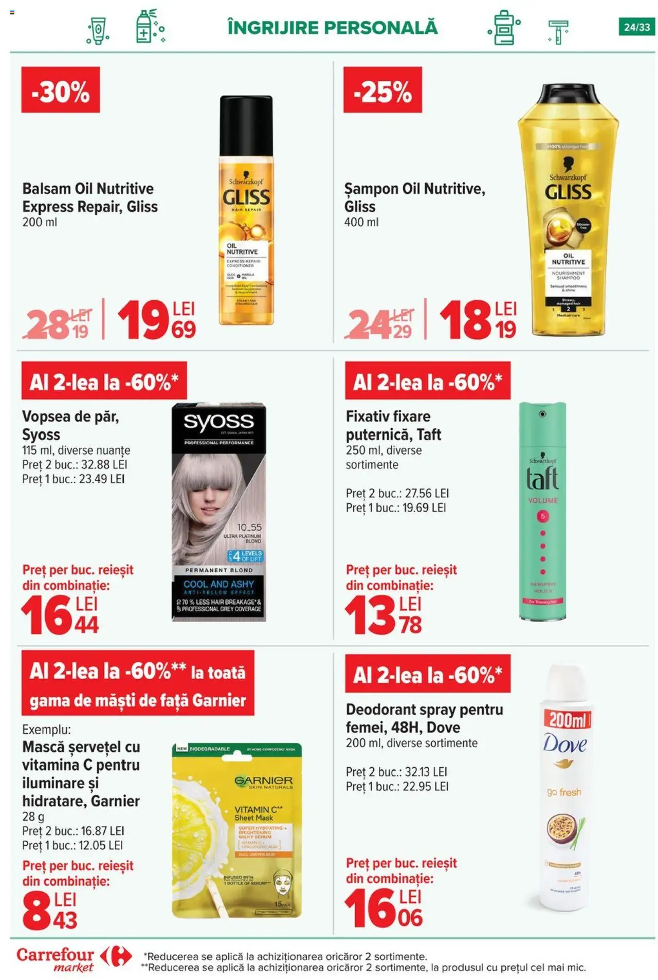 Catalog Carrefour 1 - 13 Octombrie 2025 | Pagina 25 | Produse: Serum, Șampon, Balsam, Deodorant
