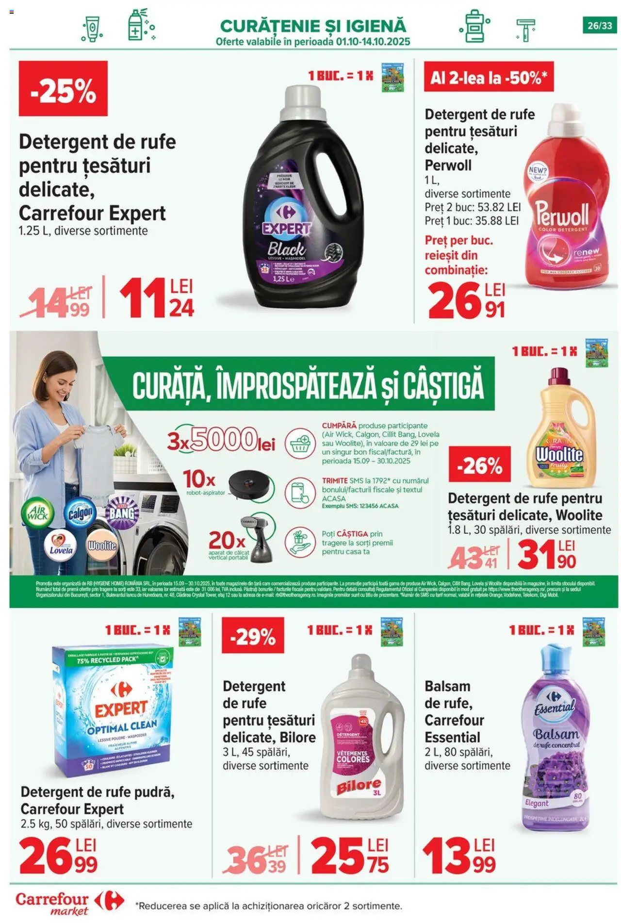 Catalog Carrefour 1 - 13 Octombrie 2025 | Pagina 27 | Produse: Aparat de călcat, Pomelo, Balsam, Detergent