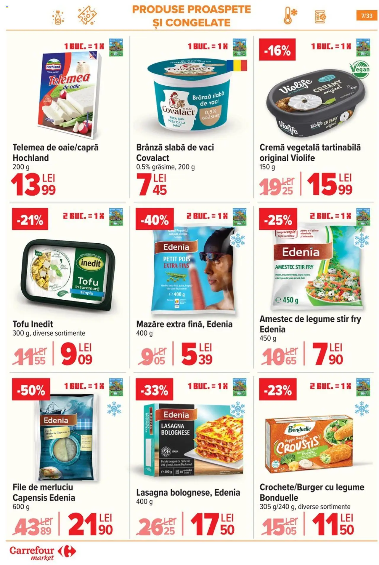 Catalog Carrefour 1 - 13 Octombrie 2025 | Pagina 8 | Produse: Mazăre, Lasagna, Legume, Sos