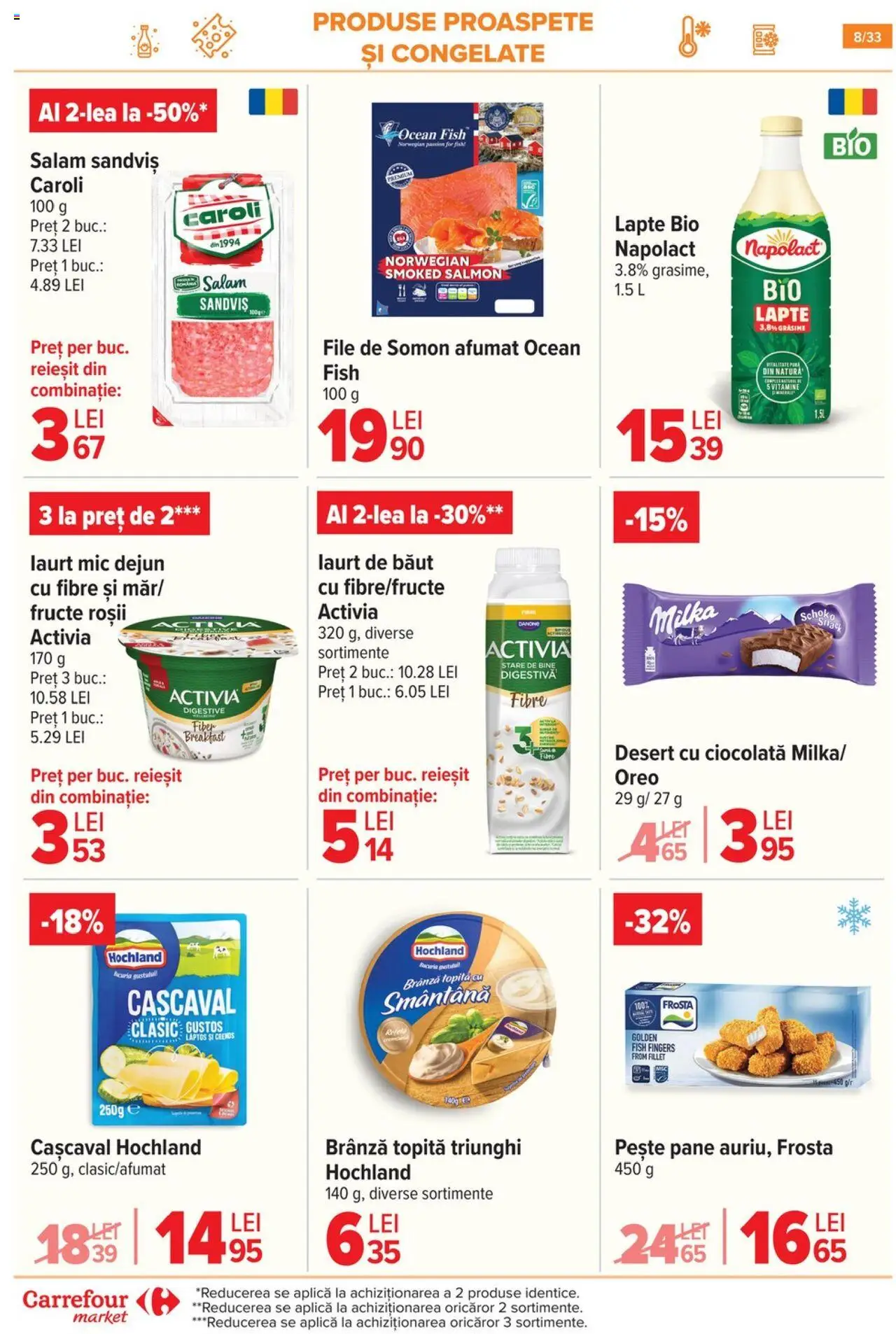Catalog Carrefour 1 - 13 Octombrie 2025 | Pagina 9 | Produse: Lapte, Brânză, Salam, Fructe