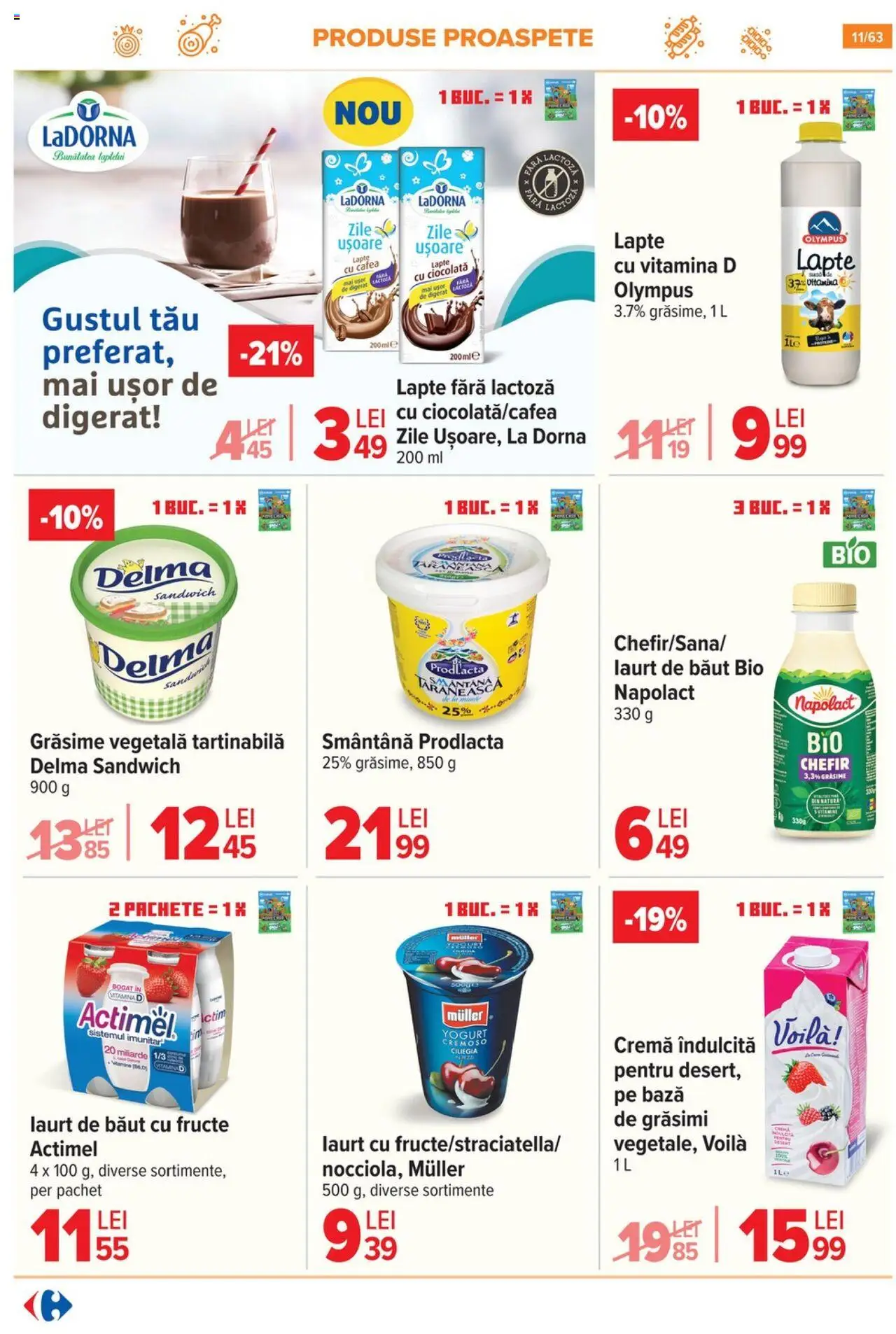Catalog Carrefour 1 - 13 Octombrie 2025 | Pagina 12 | Produse: Lapte, Cremă, Cafea, Ciocolată