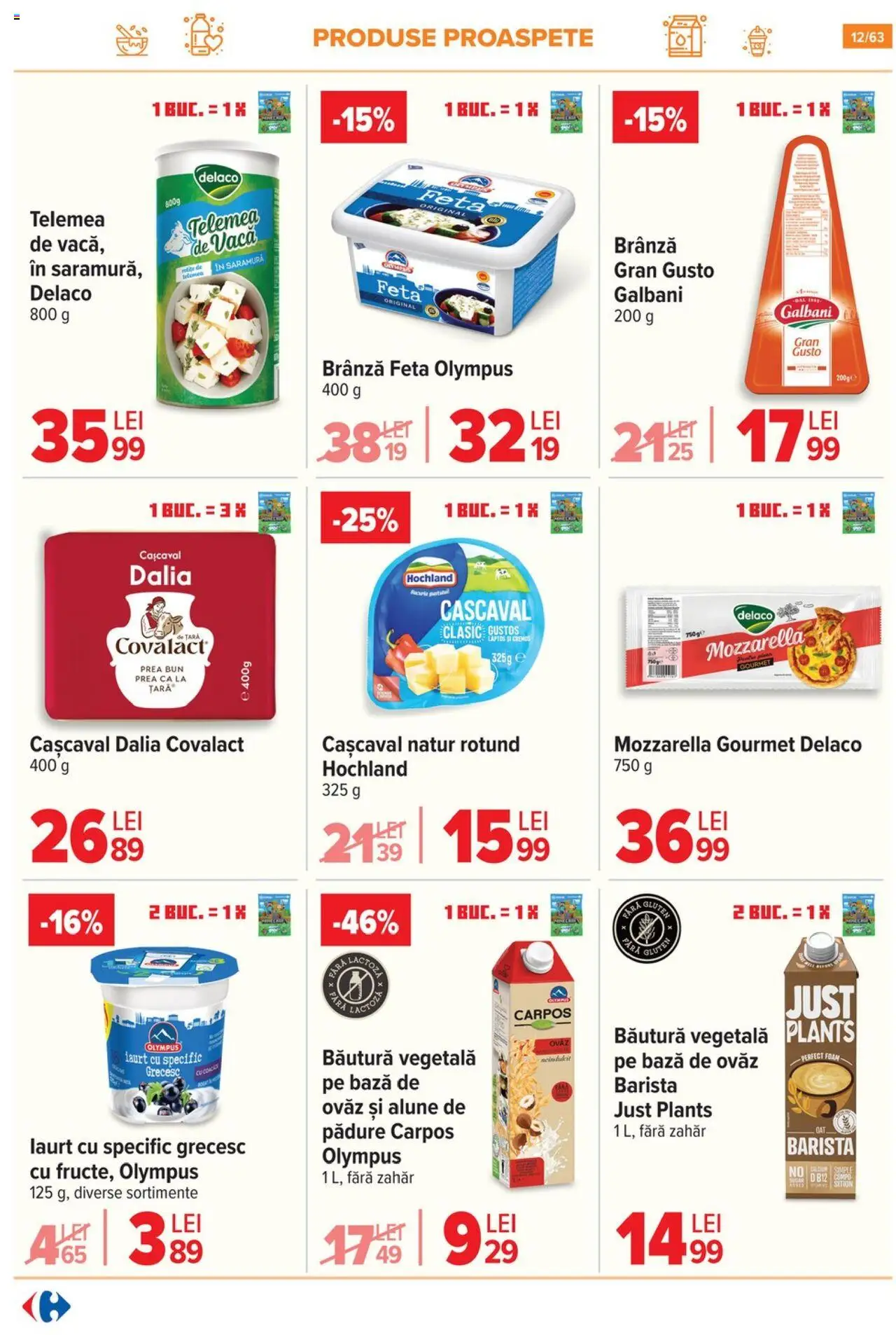Catalog Carrefour 1 - 13 Octombrie 2025 | Pagina 13 | Produse: Light Kedi Konservesi, Cașcaval, Alune, Iaurt
