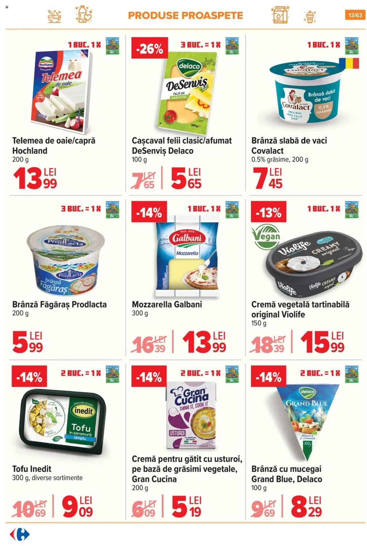 Catalog Carrefour 1 - 13 Octombrie 2025 | Pagina 14 | Produse: Pară, Mozzarella, Brânză cu mucegai, Cremă