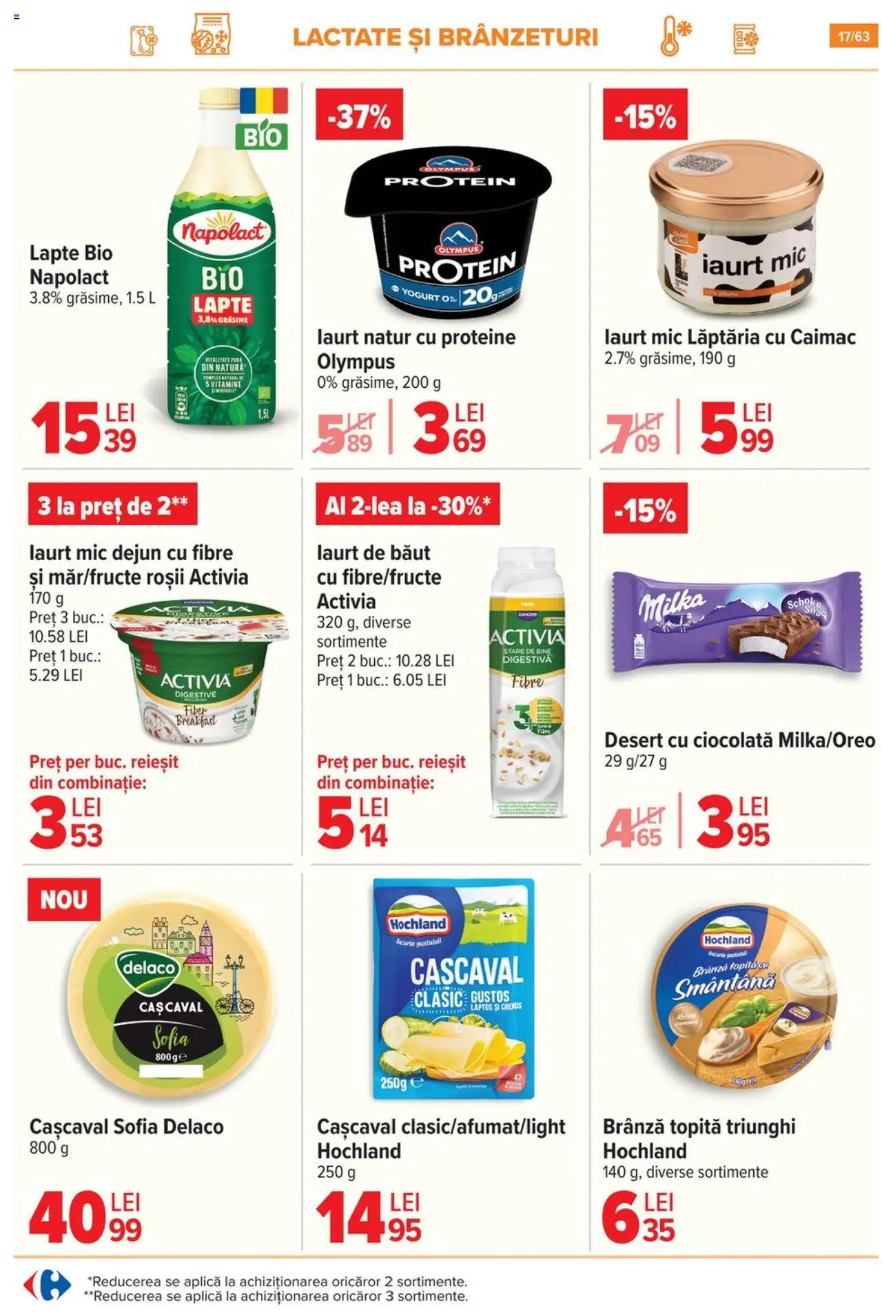 Catalog Carrefour 1 - 13 Octombrie 2025 | Pagina 18 | Produse: Brânză, Iaurt, Roșii, Smântână