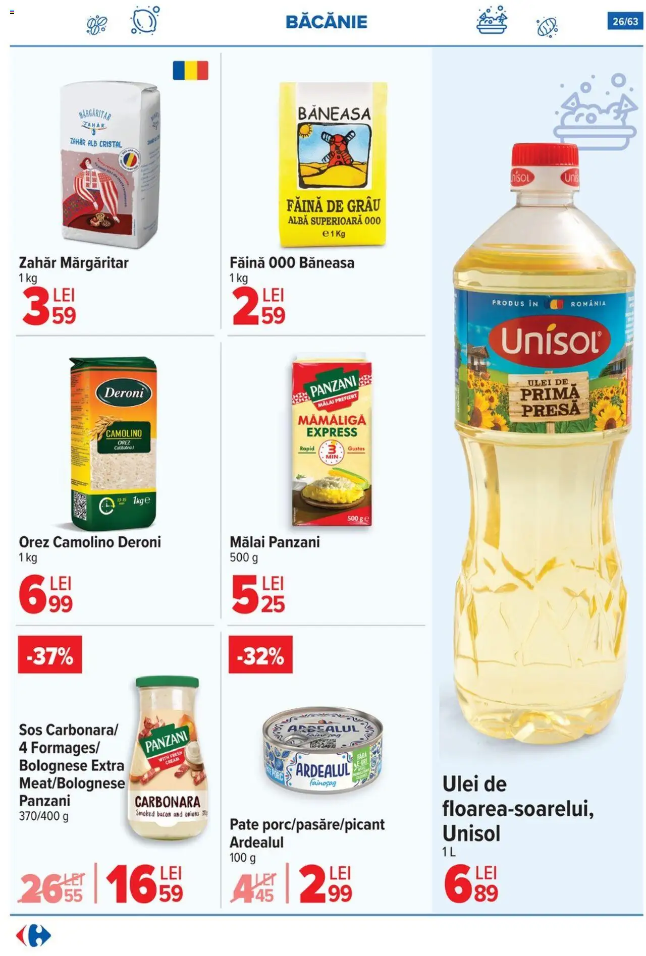 Catalog Carrefour 1 - 13 Octombrie 2025 | Pagina 27 | Produse: Presă, Pate, Orez, Zahăr