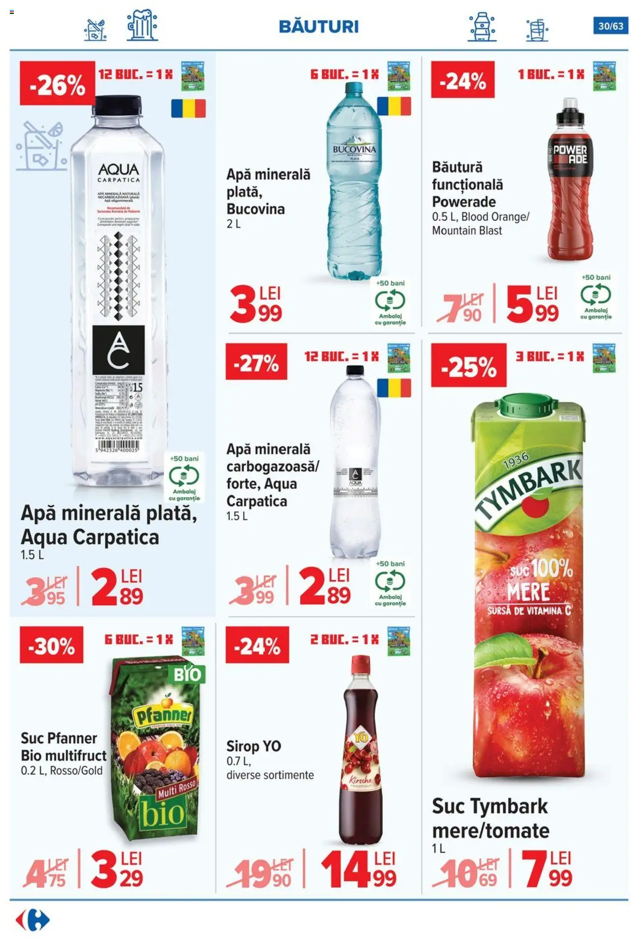 Catalog Carrefour 1 - 13 Octombrie 2025 | Pagina 31 | Produse: Şerit ödül, Yazı tahtası kalemi, Suc, Sirop