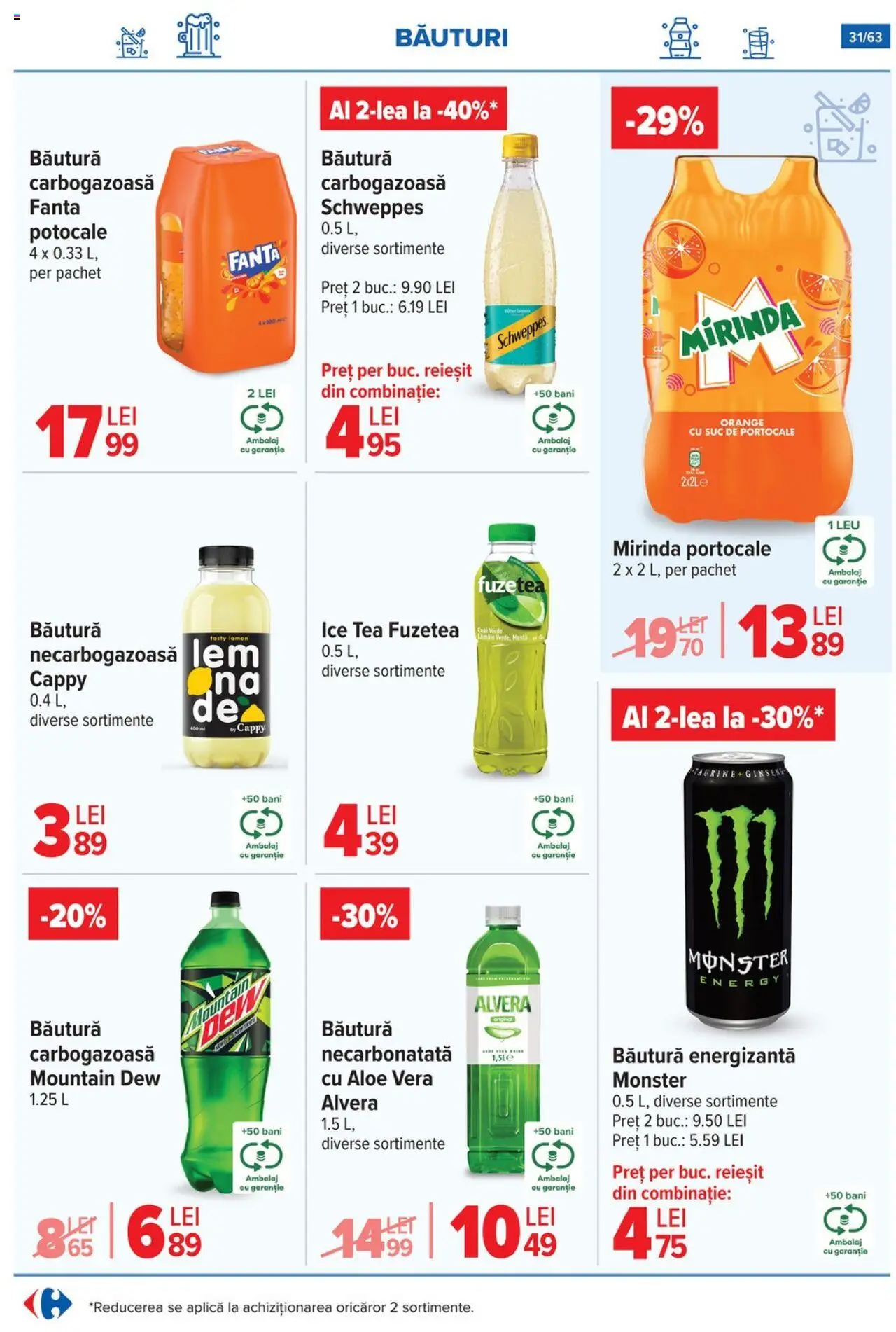 Catalog Carrefour 1 - 13 Octombrie 2025 | Pagina 32 | Produse: Aloe vera, Suc, Băutură energizantă, Portocale