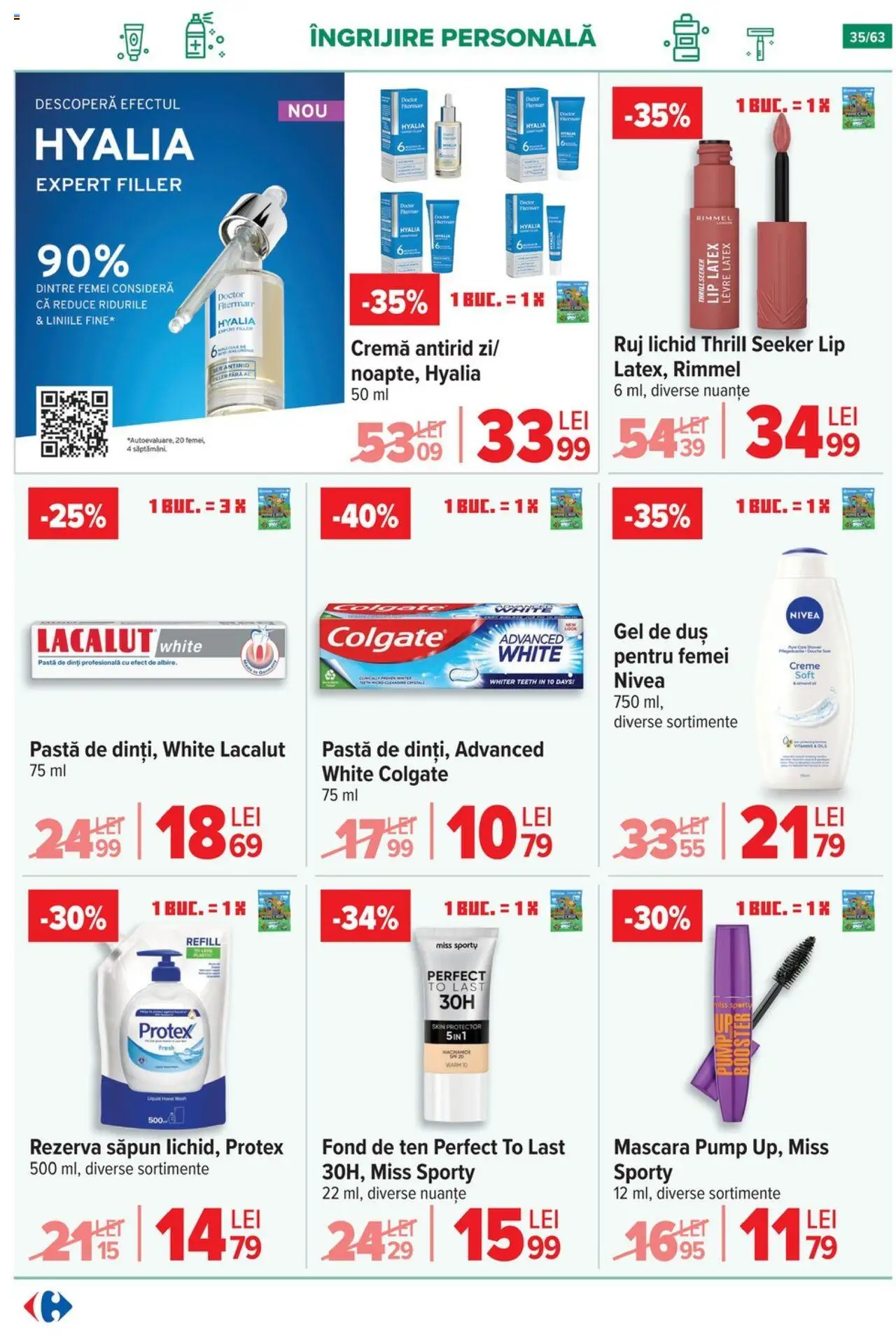 Catalog Carrefour 1 - 13 Octombrie 2025 | Pagina 36 | Produse: Pară, Mascara, Cremă, Pastă de dinți