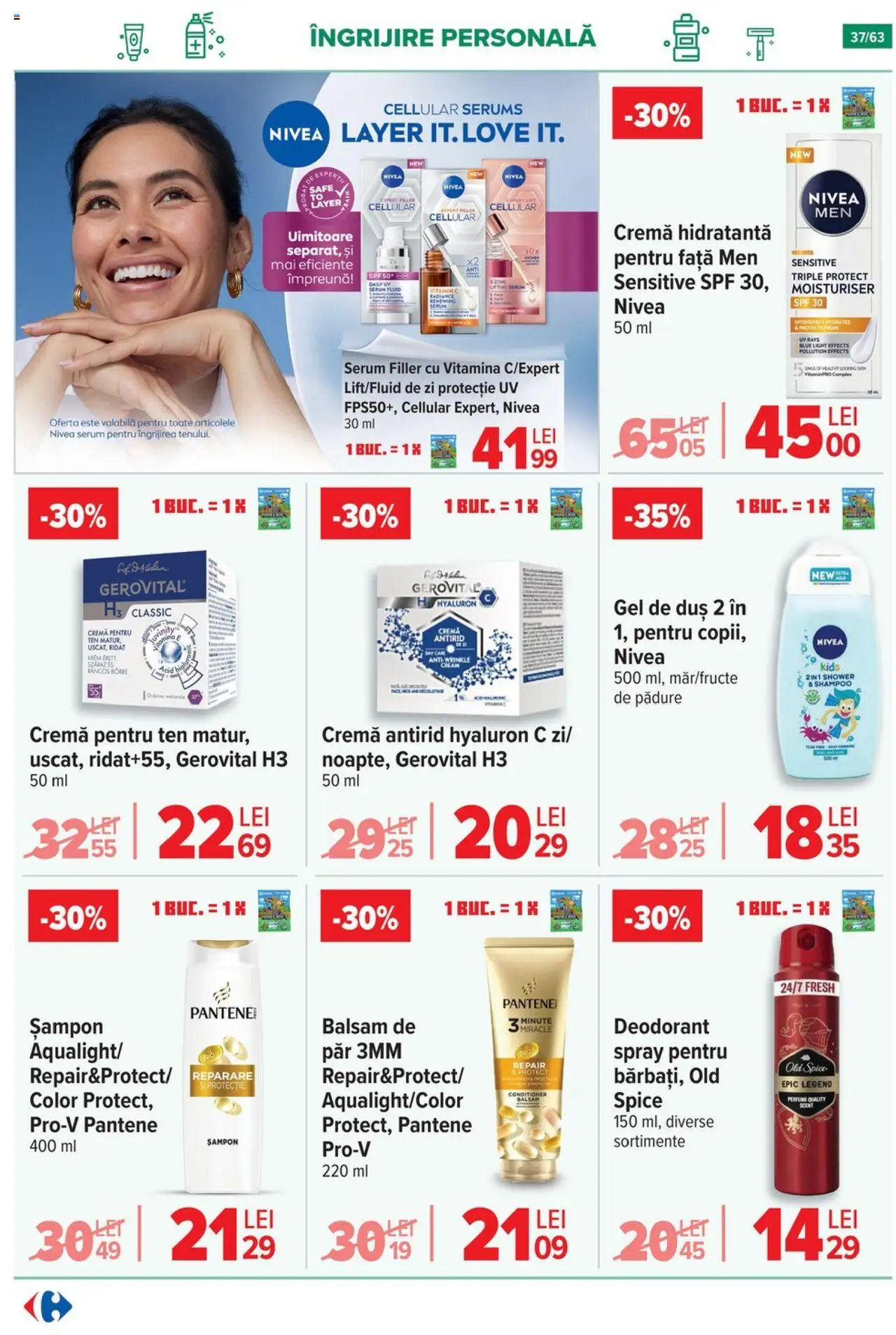 Catalog Carrefour 1 - 13 Octombrie 2025 | Pagina 38 | Produse: Kısırlaştırılmış Kedi Maması, Balsam, Cremă, Gel de duș