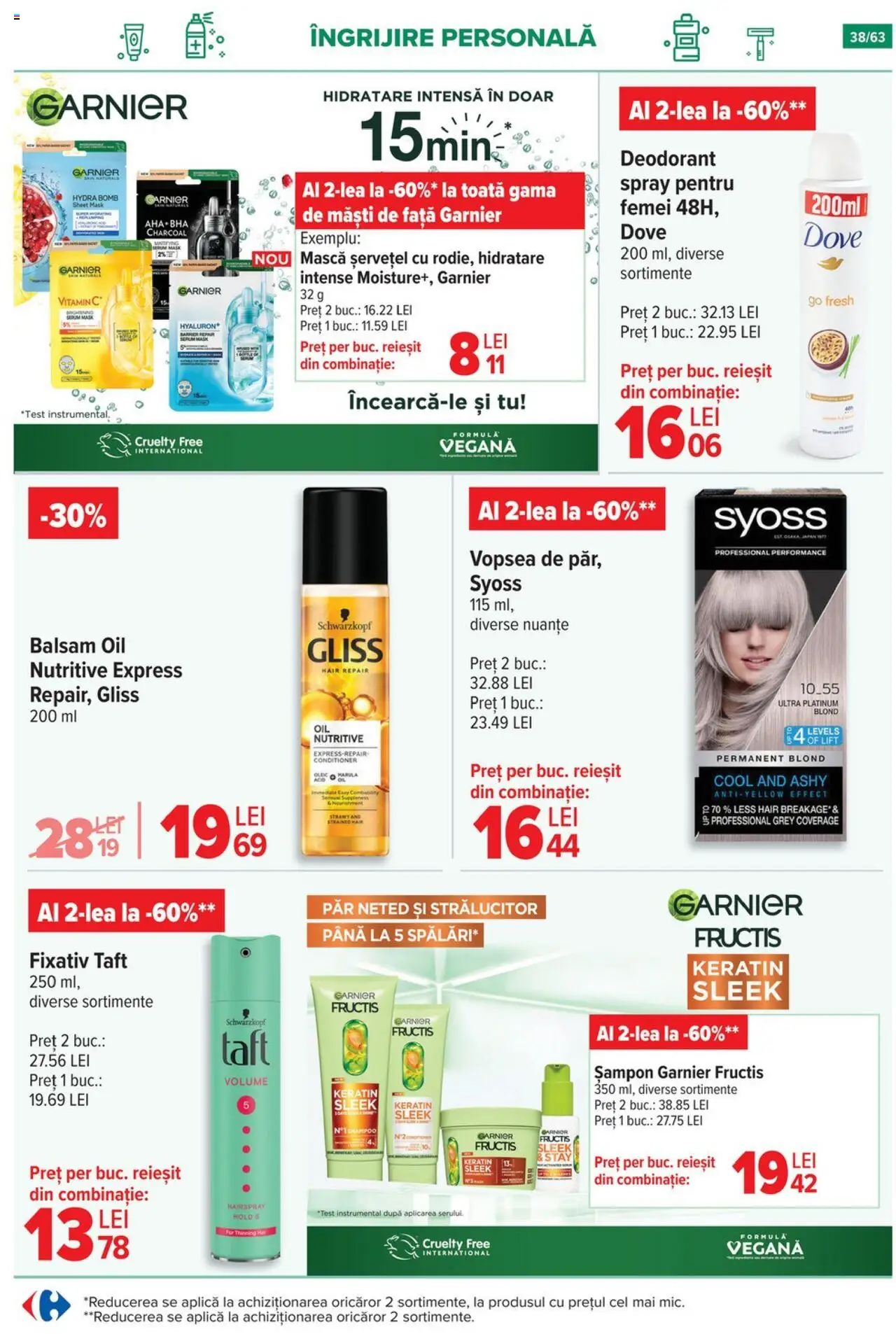 Catalog Carrefour 1 - 13 Octombrie 2025 | Pagina 39 | Produse: Serum, Șampon, Balsam, Deodorant