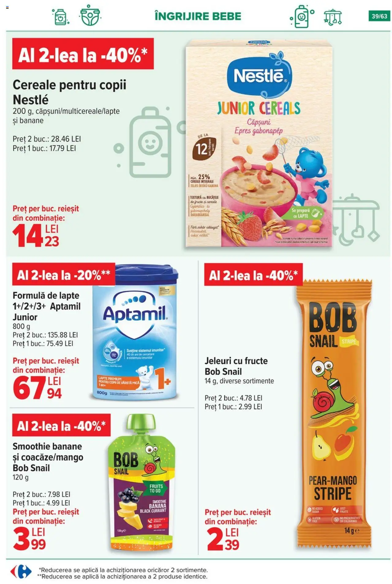 Catalog Carrefour 1 - 13 Octombrie 2025 | Pagina 40 | Produse: Căpșuni, Smoothie, Fructe, Jeleuri