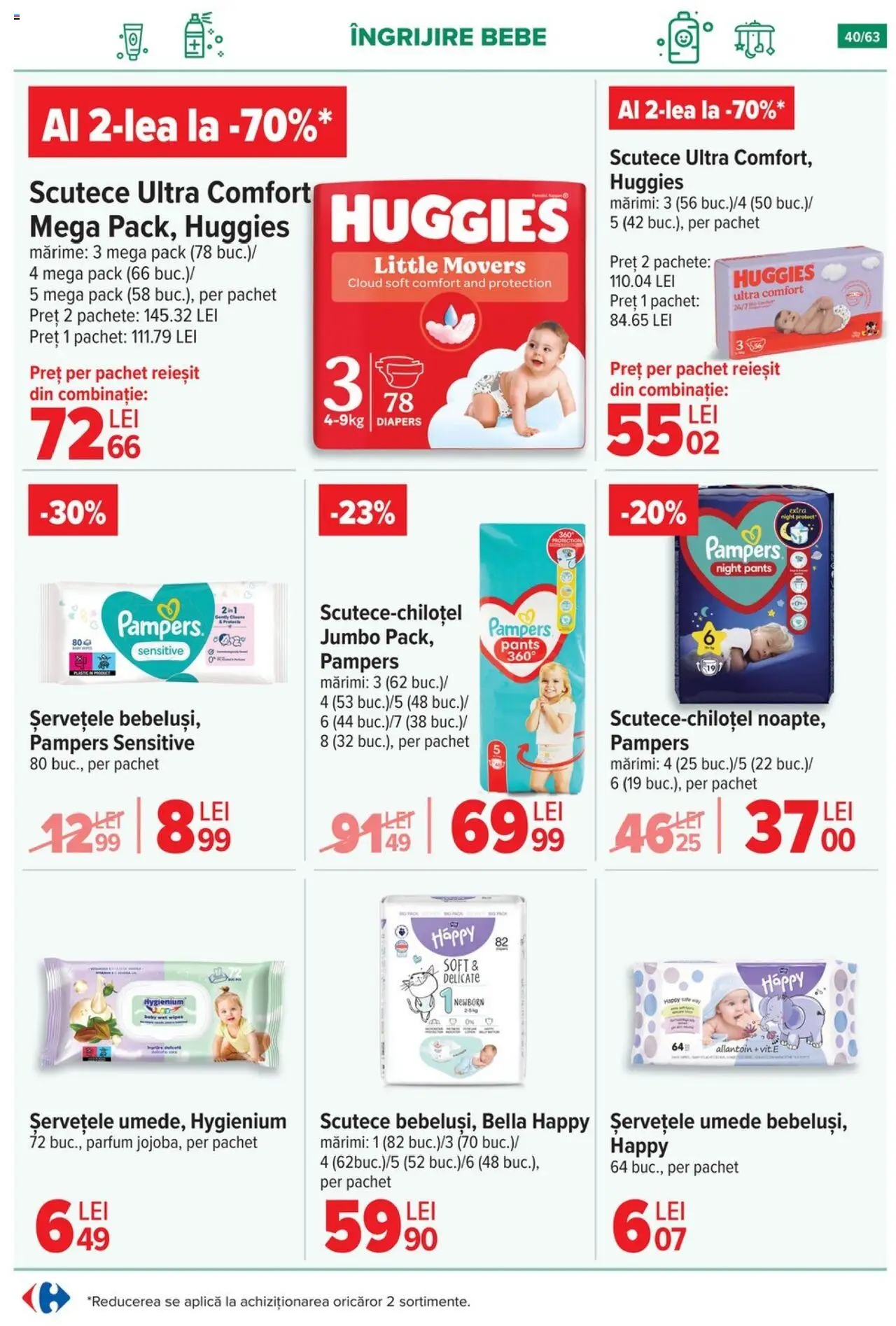 Catalog Carrefour 1 - 13 Octombrie 2025 | Pagina 41 | Produse: Parfum, Șervețele umede, Scutece