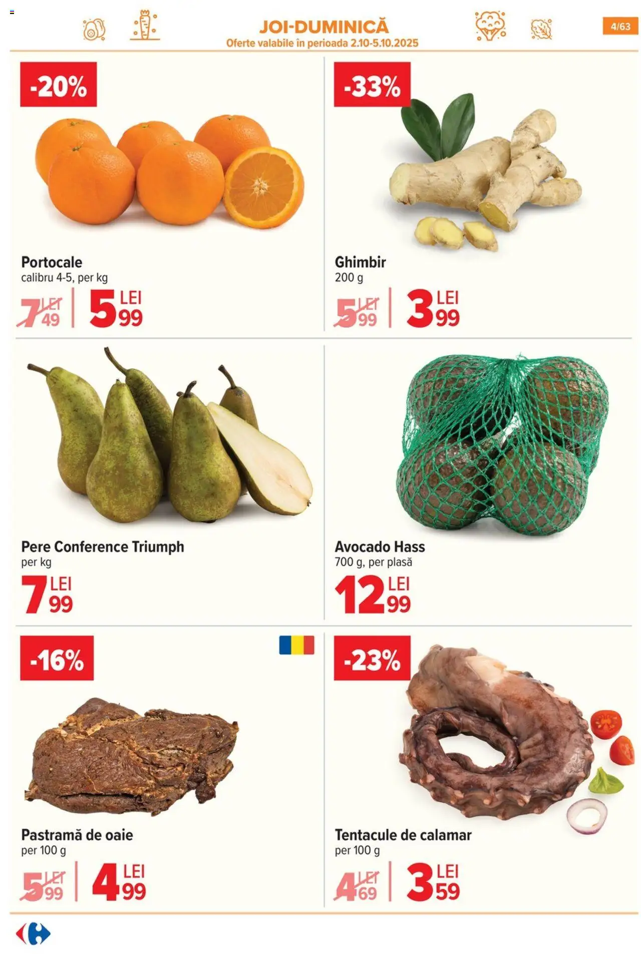 Catalog Carrefour 1 - 13 Octombrie 2025 | Pagina 5 | Produse: Portocale, Avocado