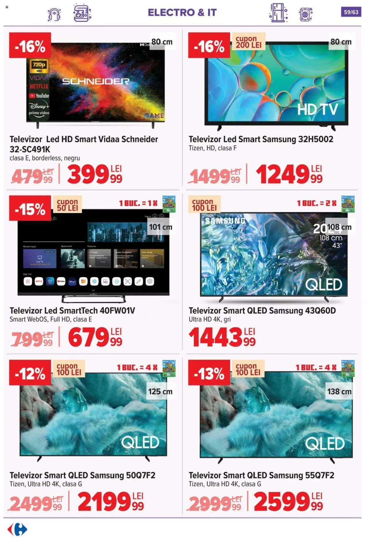 Catalog Carrefour 1 - 13 Octombrie 2025 | Pagina 60 | Produse: Vestiyer, Televizor, Video, Babak
