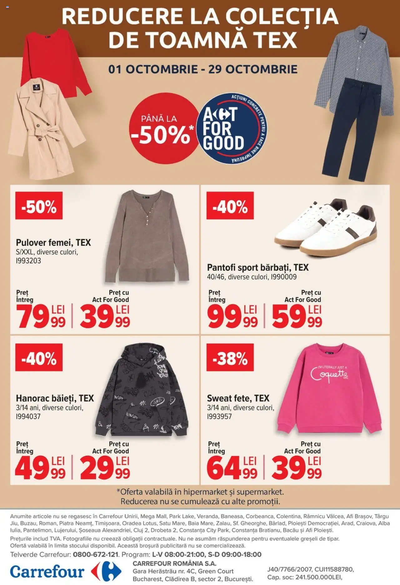 Catalog Carrefour 1 - 13 Octombrie 2025 | Pagina 64 | Produse: Pantofi, Pulover, Keşe