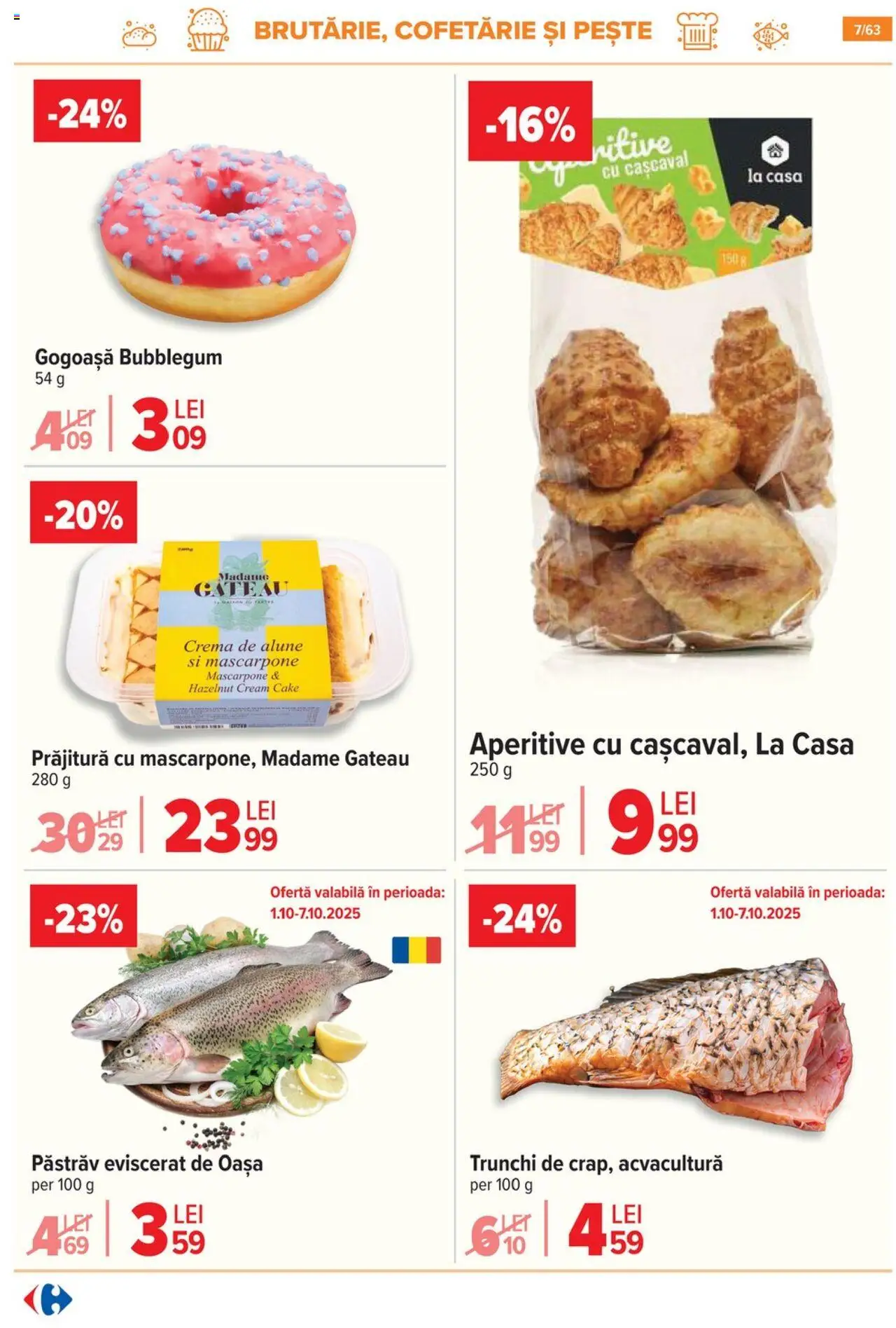 Catalog Carrefour 1 - 13 Octombrie 2025 | Pagina 8 | Produse: Cașcaval, Alune, Pește, Mascarpone