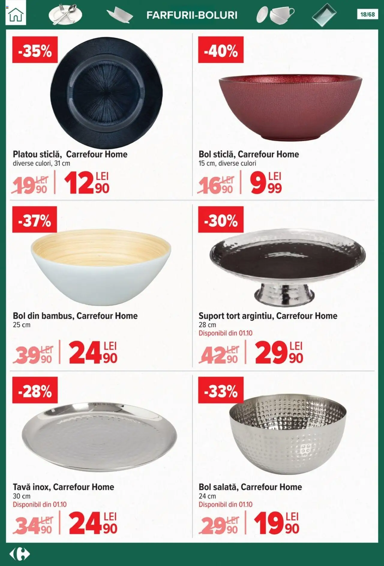 Catalog Carrefour 24 Septembrie - 27 Octombrie 2025 | Pagina 18 | Produse: Bol, Tort