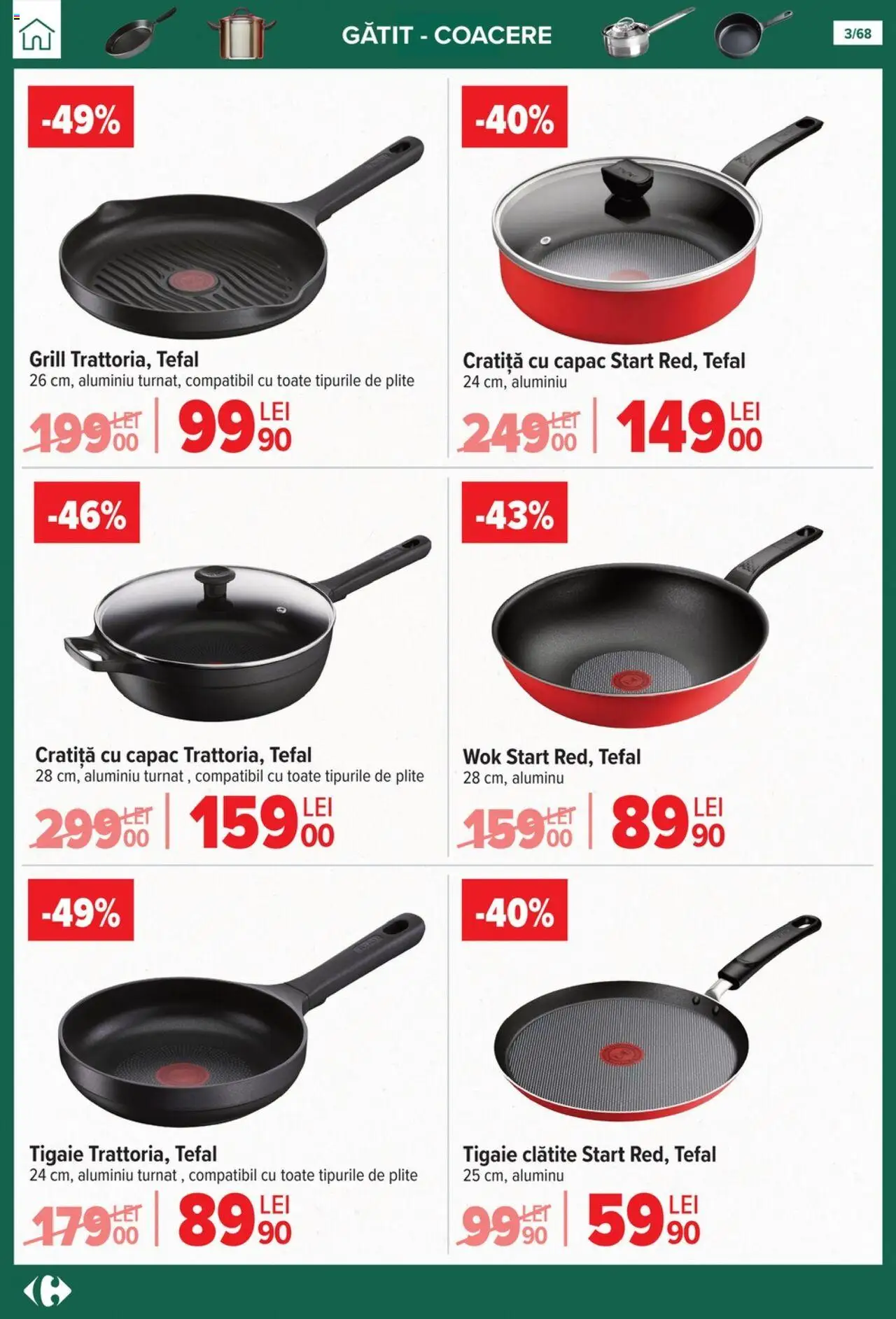 Catalog Carrefour 24 Septembrie - 27 Octombrie 2025 | Pagina 3 | Produse: Tigaie, Cratiță, Grill, Clătite