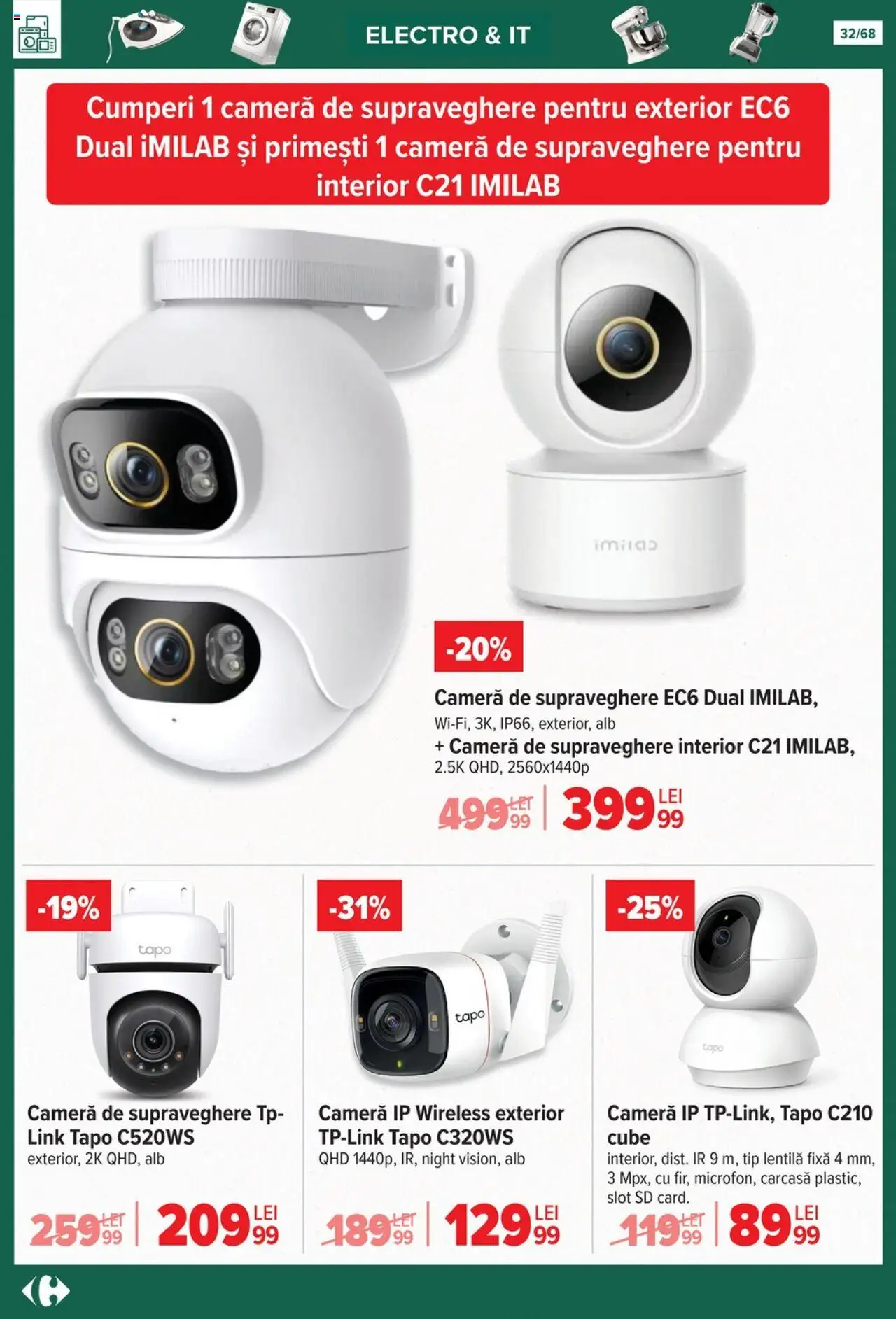 Catalog Carrefour 24 Septembrie - 27 Octombrie 2025 | Pagina 32 | Produse: Cameră, Carcasă