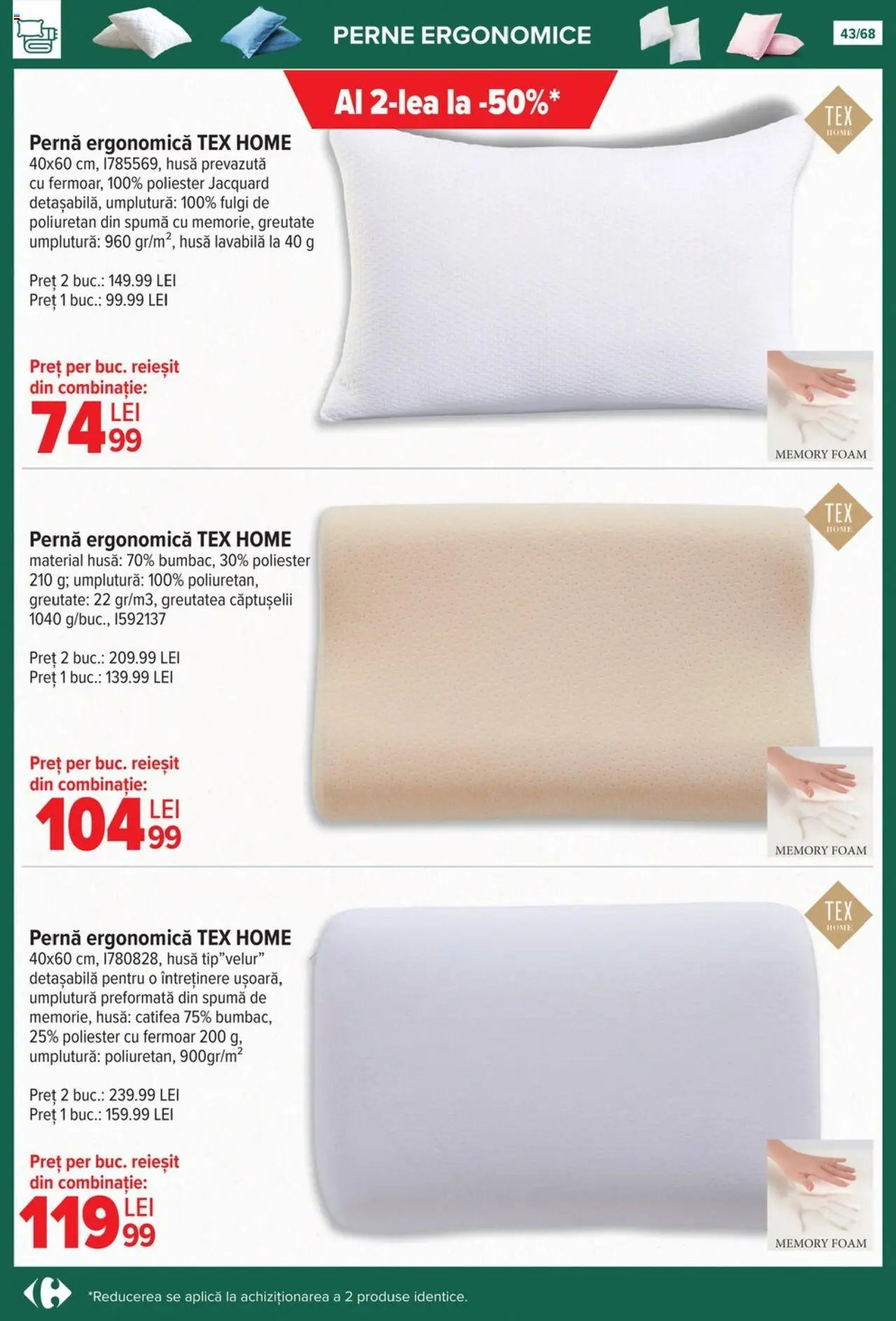 Catalog Carrefour 24 Septembrie - 27 Octombrie 2025 | Pagina 43 | Produse: Pernă, Türk kahvesi öğütme değirmeni, Fulgi