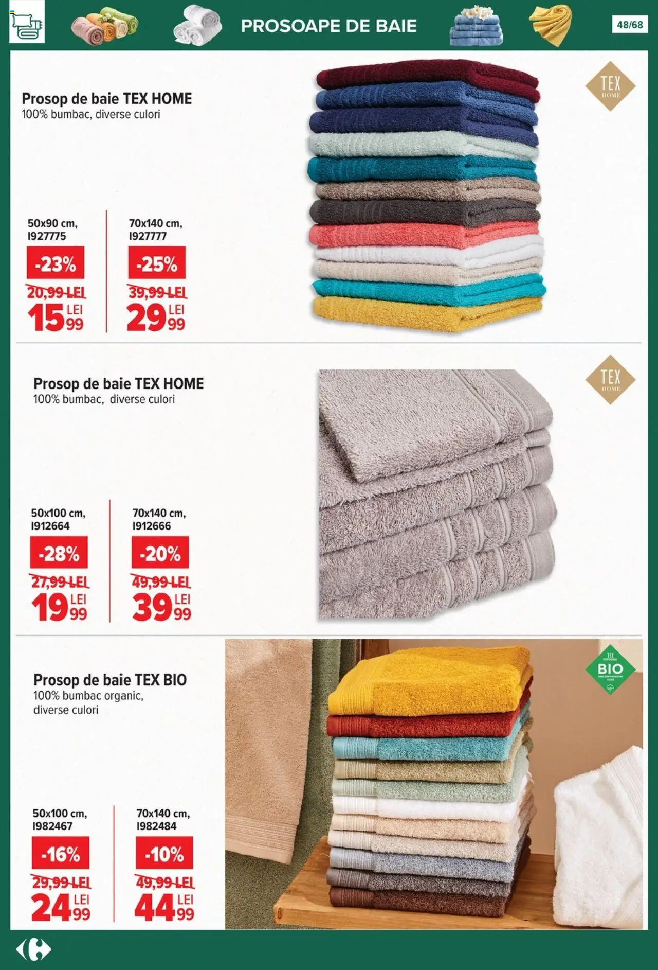 Catalog Carrefour 24 Septembrie - 27 Octombrie 2025 | Pagina 48 | Produse: Şerit ödül, Prosop de baie