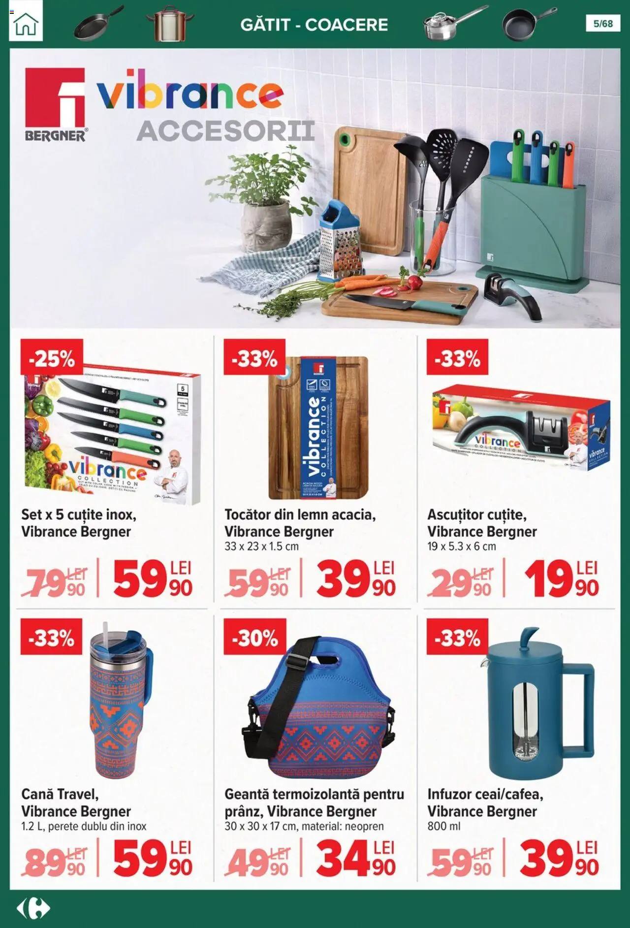 Catalog Carrefour 24 Septembrie - 27 Octombrie 2025 | Pagina 5 | Produse: Geantă, Tocător