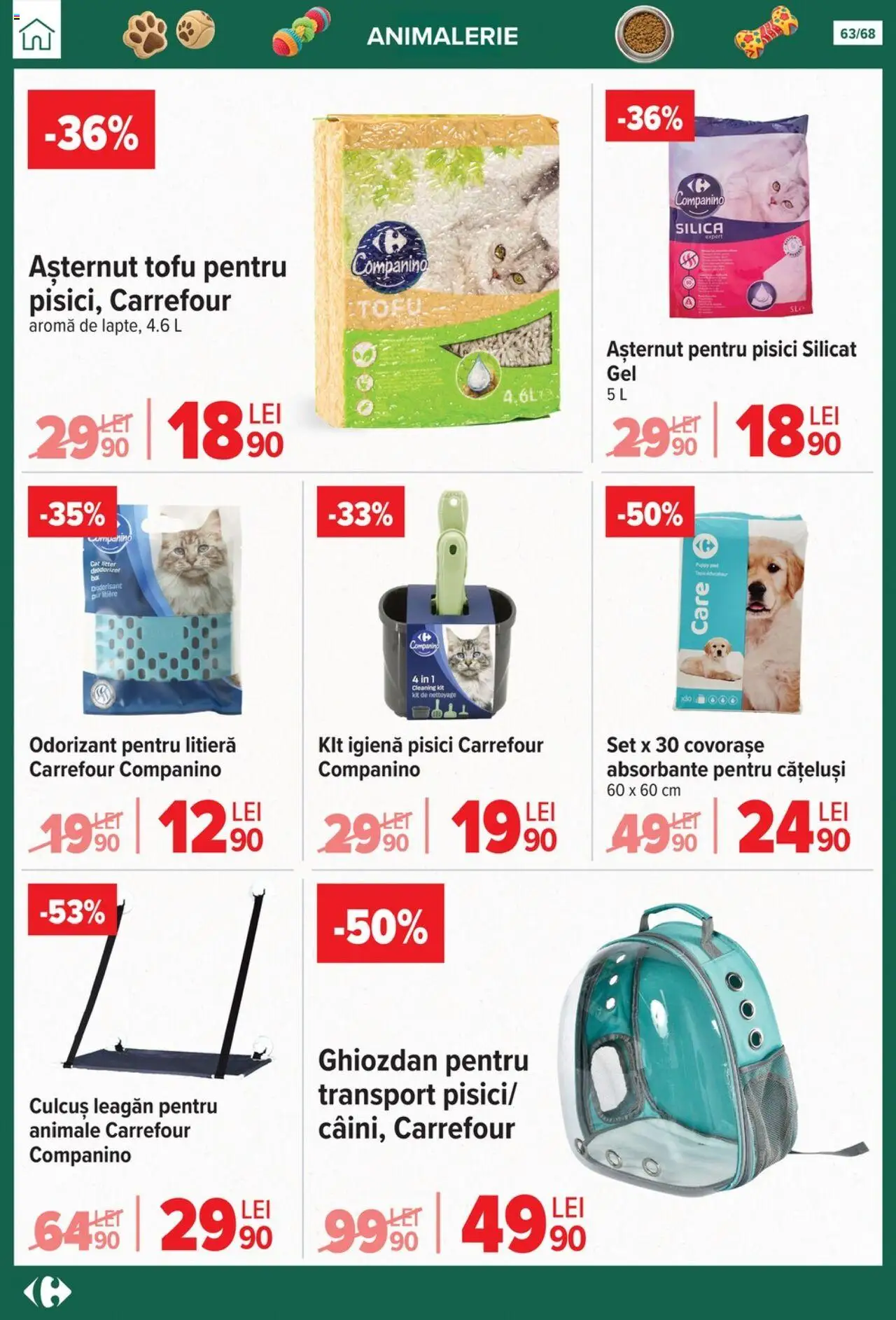 Catalog Carrefour 24 Septembrie - 27 Octombrie 2025 | Pagina 63 | Produse: Absorbante, Ghiozdan