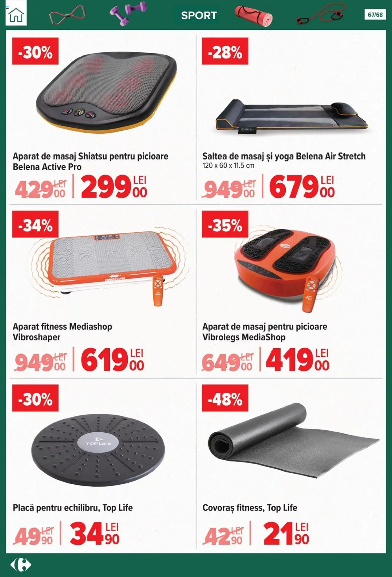 Catalog Carrefour 24 Septembrie - 27 Octombrie 2025 | Pagina 67 | Produse: Top, Saltea