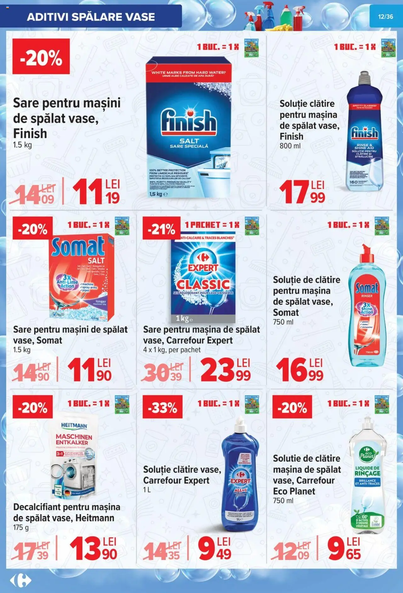 Catalog Carrefour 1 - 13 Octombrie 2025 | Pagina 13 | Produse: Mașină De Spălat, Apă, Sare