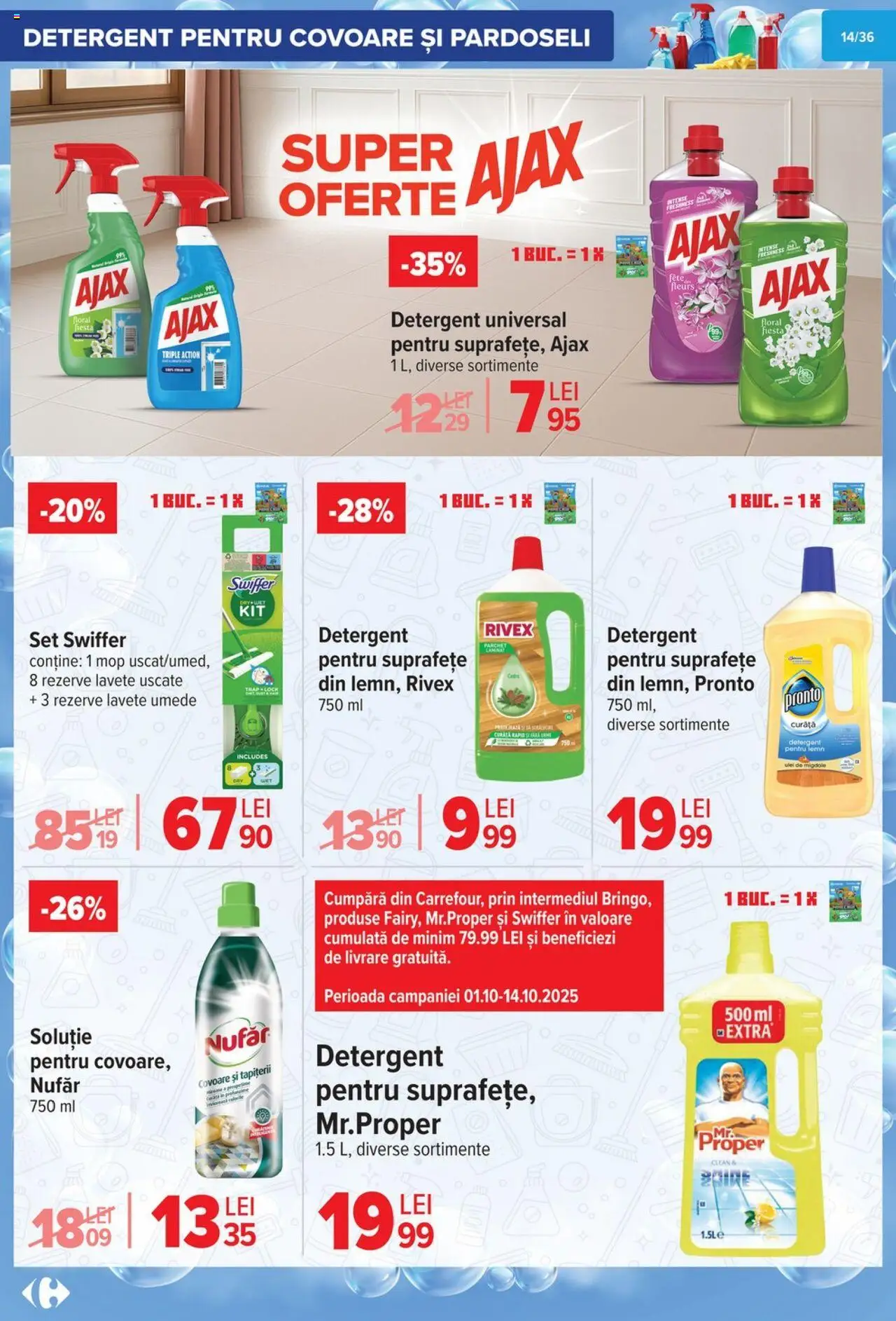 Catalog Carrefour 1 - 13 Octombrie 2025 | Pagina 15 | Produse: Mop, Migdale, Ulei, Lavete