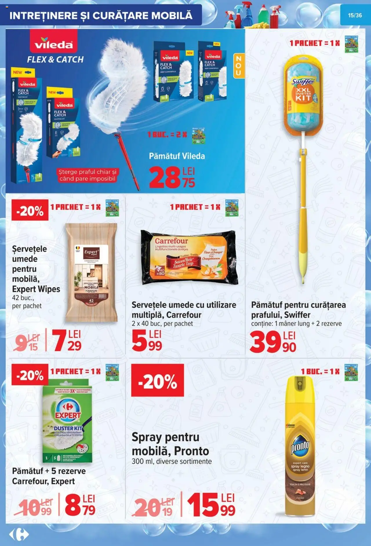 Catalog Carrefour 1 - 13 Octombrie 2025 | Pagina 16 | Produse: Mâner, Șervețele umede