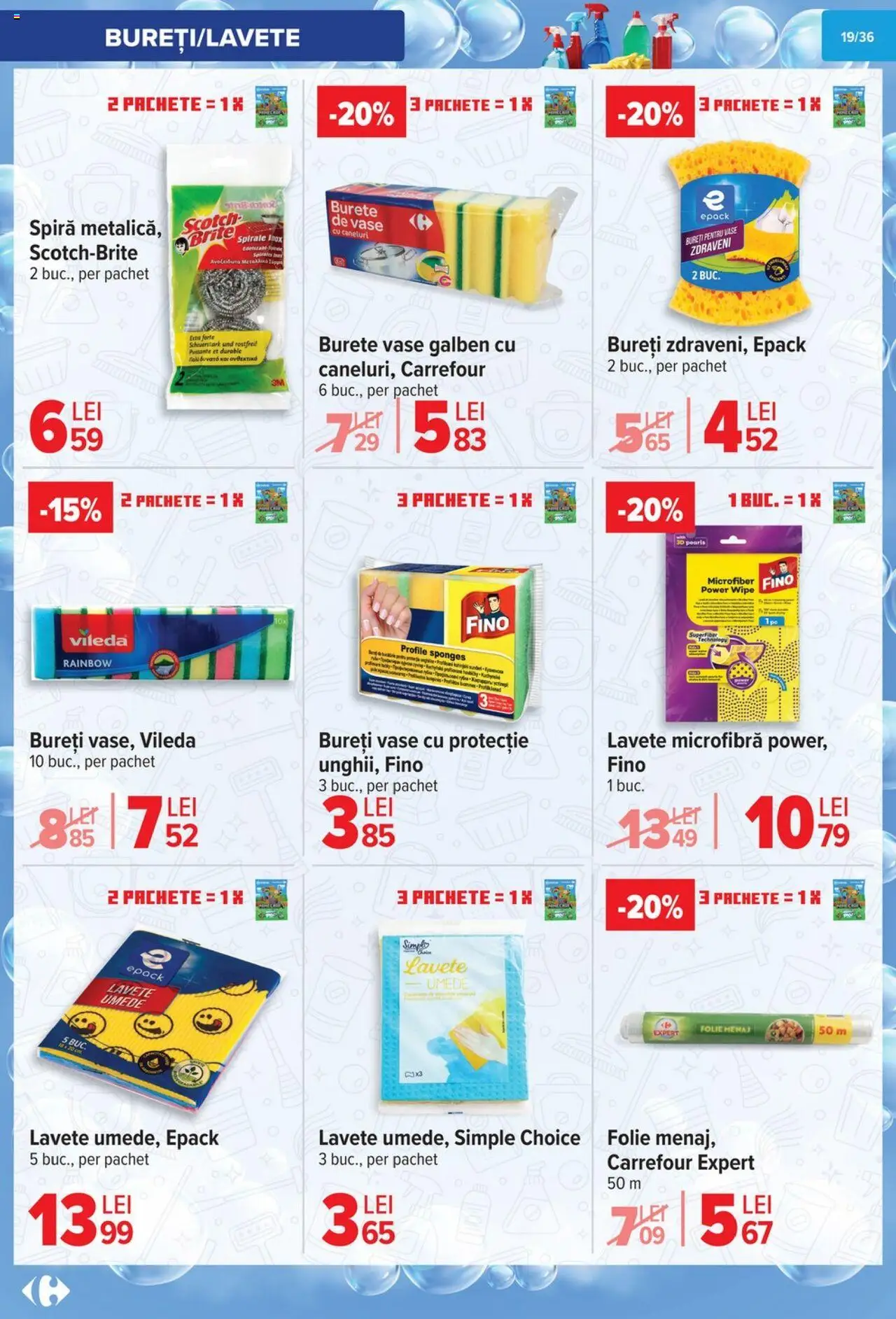 Catalog Carrefour 1 - 13 Octombrie 2025 | Pagina 20 | Produse: Burete, Lavete
