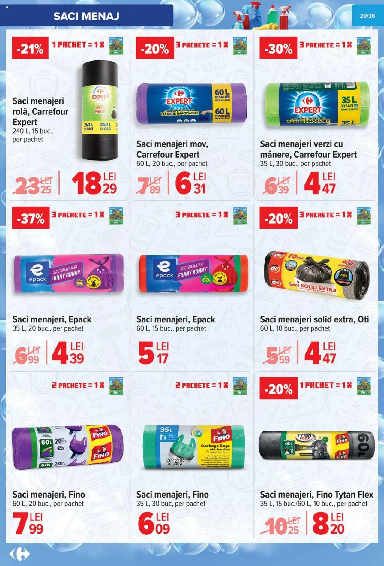 Catalog Carrefour 1 - 13 Octombrie 2025 | Pagina 21 | Produse: Saci menajeri
