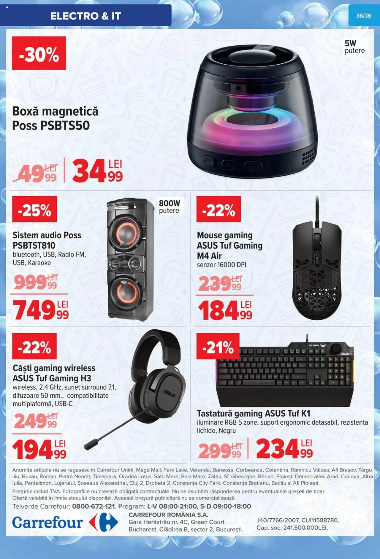Catalog Carrefour 1 - 13 Octombrie 2025 | Pagina 37 | Produse: Mouse, Audio, Radio, Căști