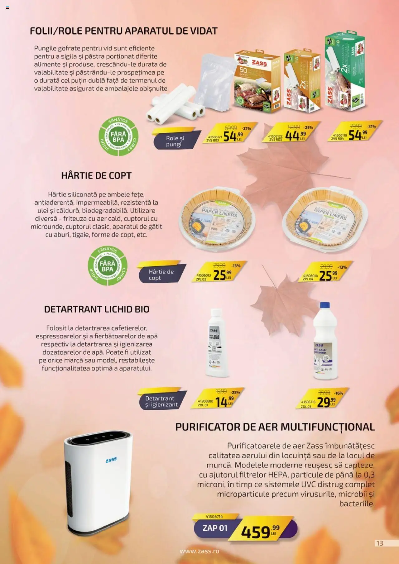 Catalog Carrefour 23 Septembrie - 26 Octombrie 2025 | Pagina 13 | Produse: Şerit ödül, Purificator De Aer, Friteuză, Role