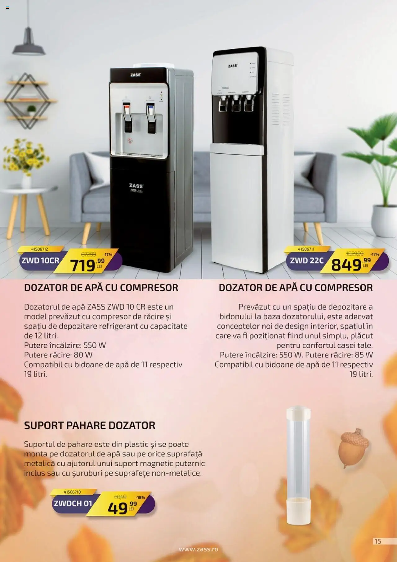 Catalog Carrefour 23 Septembrie - 26 Octombrie 2025 | Pagina 15 | Produse: Suport magnetic, Pahare, Apă